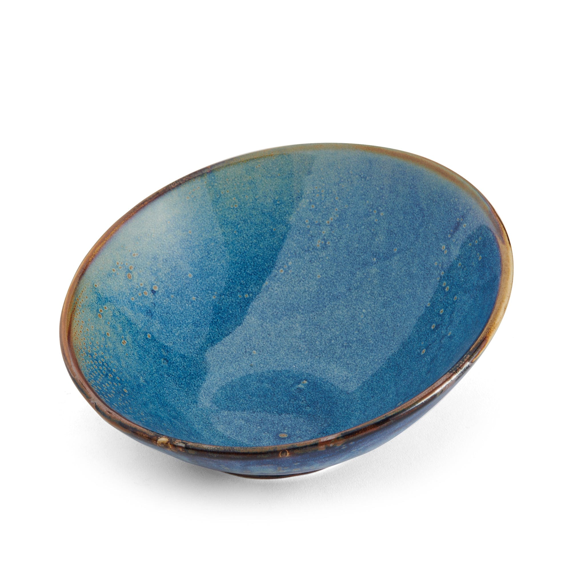 Starlit Porcelain Slanted Bowl 8" / 18.6oz Blue