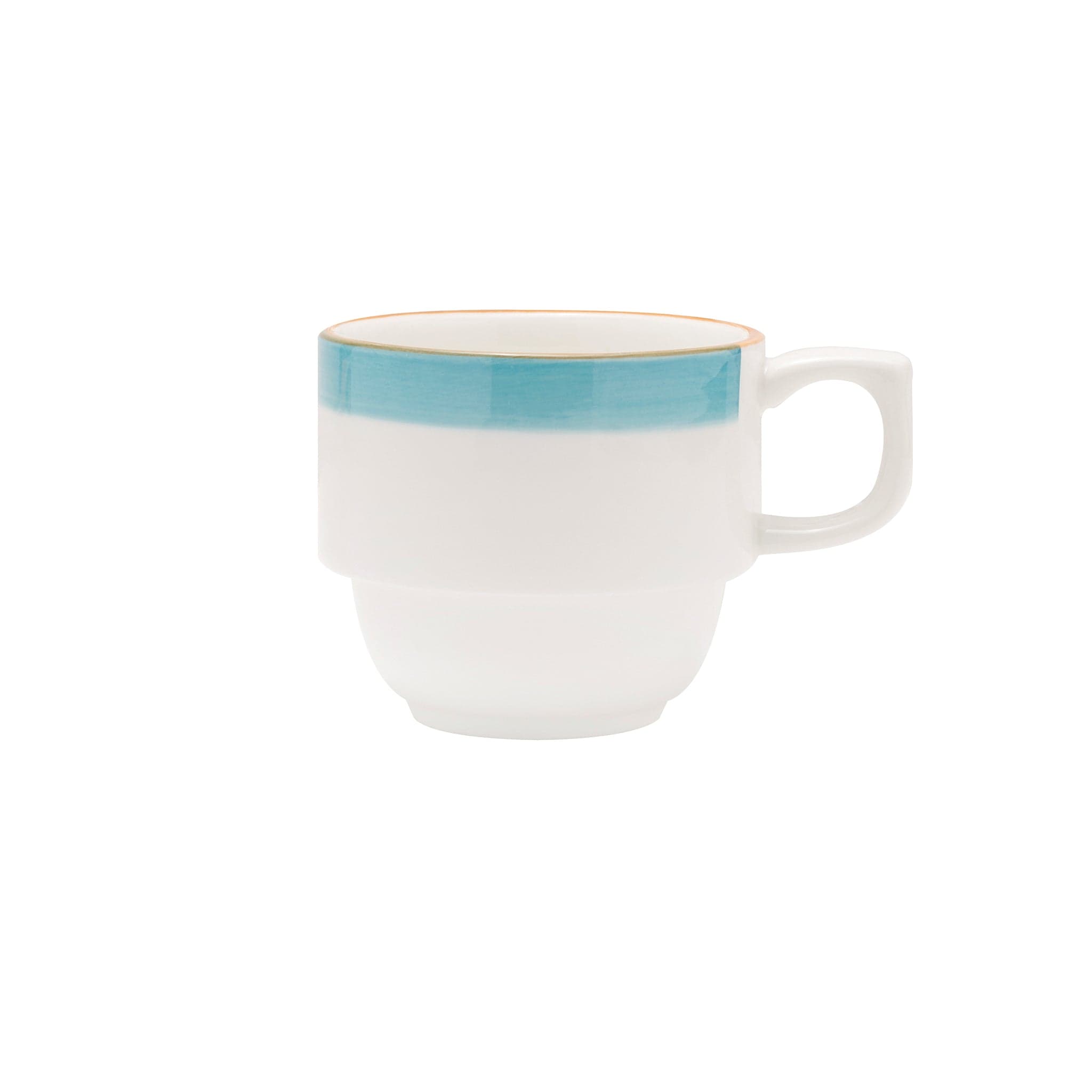 Bistro Sunday Brunch Porcelain Mug 4.4" / 8.5oz Turquoise #color_turquoise