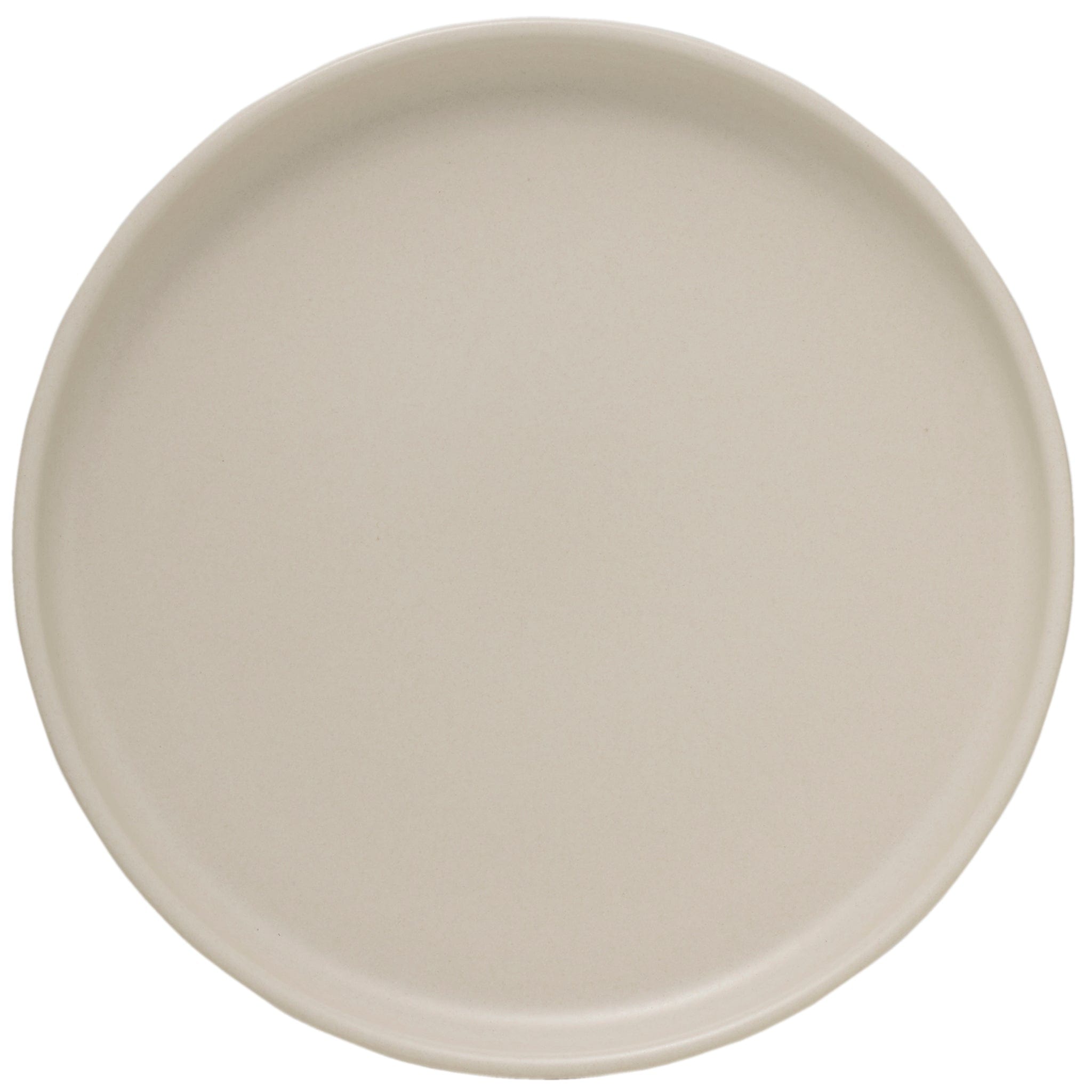 Solitude Stoneware Coupe Plate 8.5in Natural