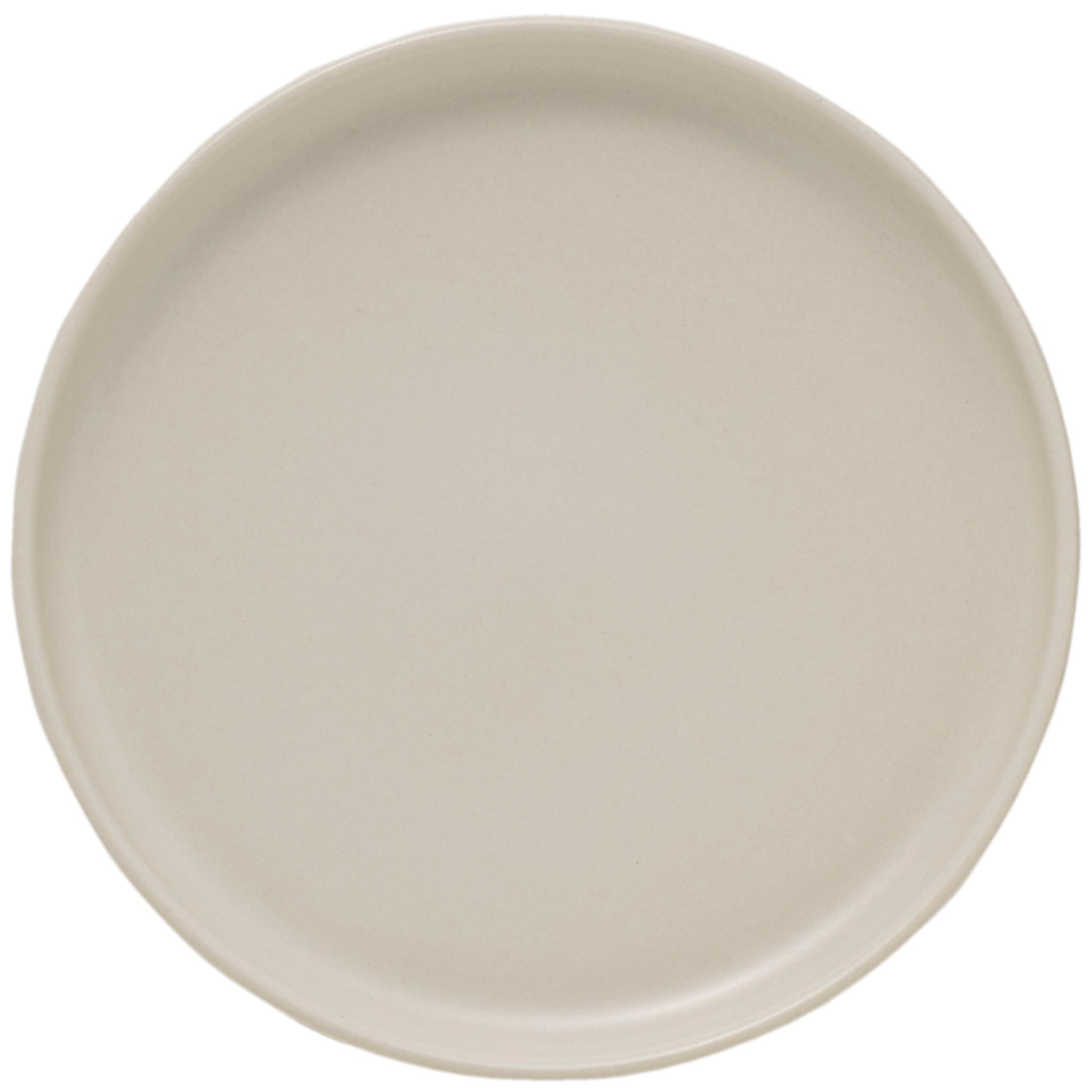 Solitude Stoneware Coupe Plate 6.7in Natural