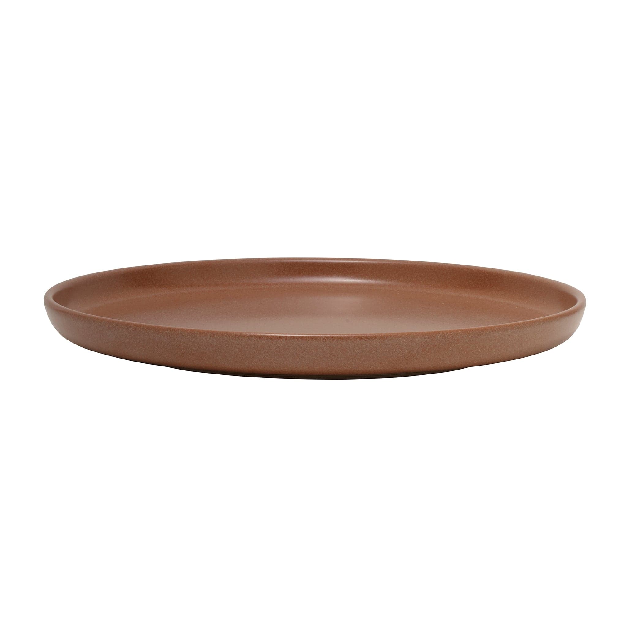 Solitude Stoneware Coupe Plate 11in Brown