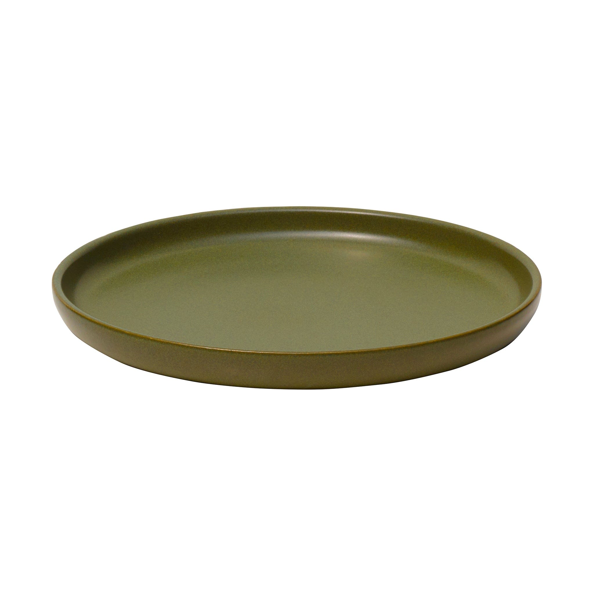Solitude Stoneware Coupe Plate 8.5in Green