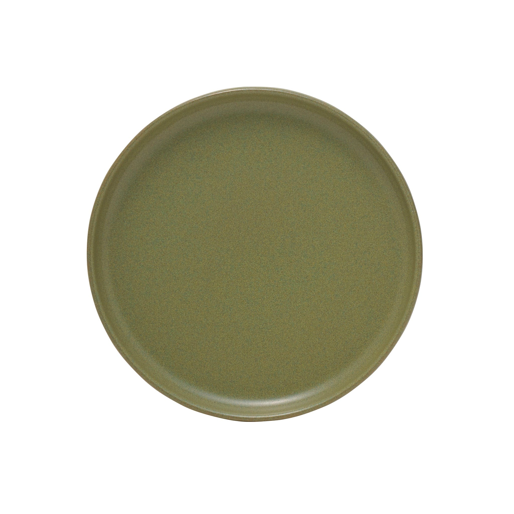 Solitude Stoneware Coupe Plate 6.7in Green