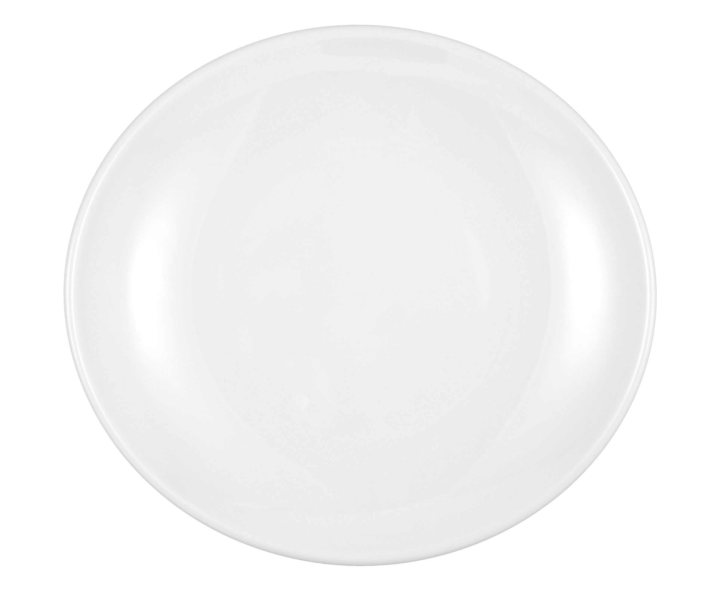 Meran White Porcelain Plate 8.3"