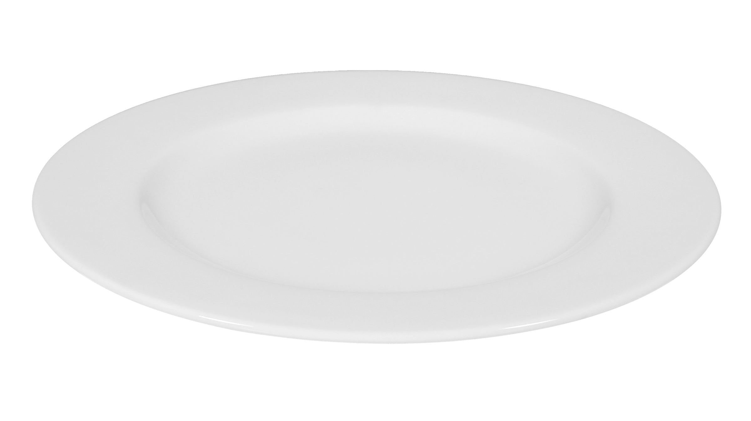 Meran White Porcelain Plate 10.2"