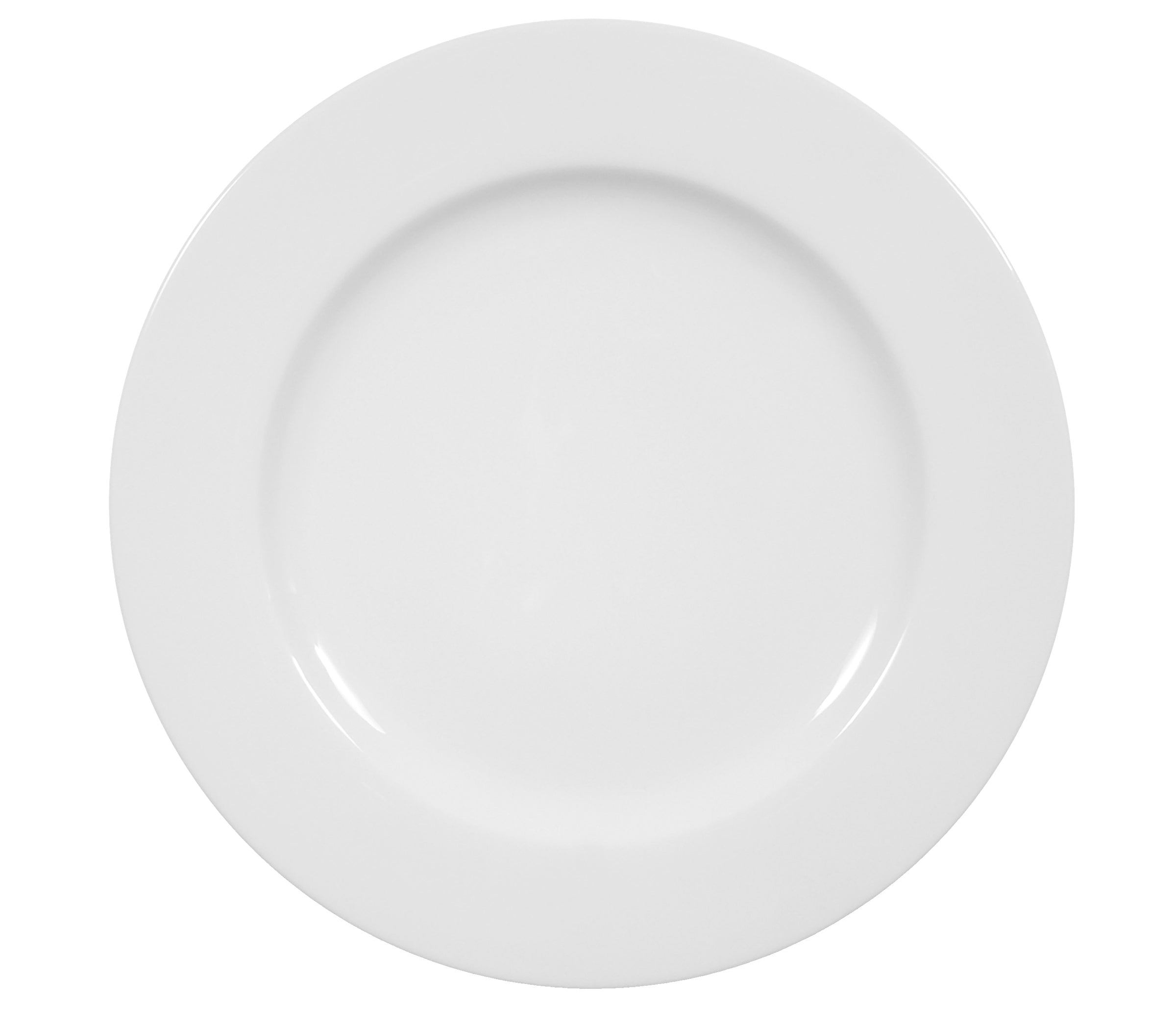 Meran White Porcelain Plate 10.2"