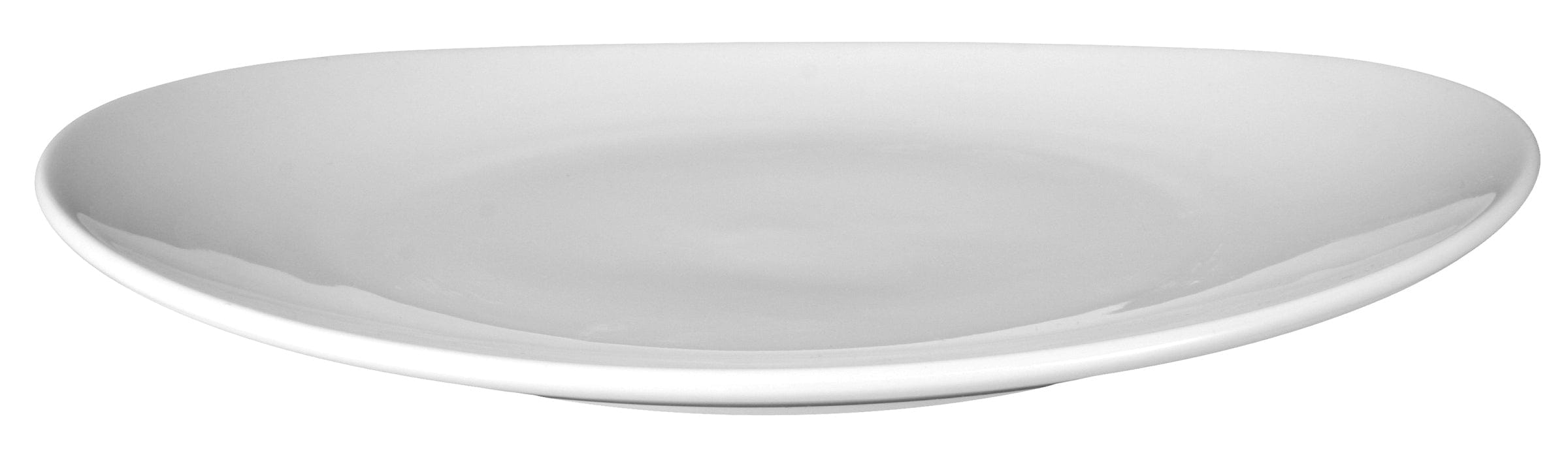 Meran White Porcelain Oval Platter  11.9" x 10.9"