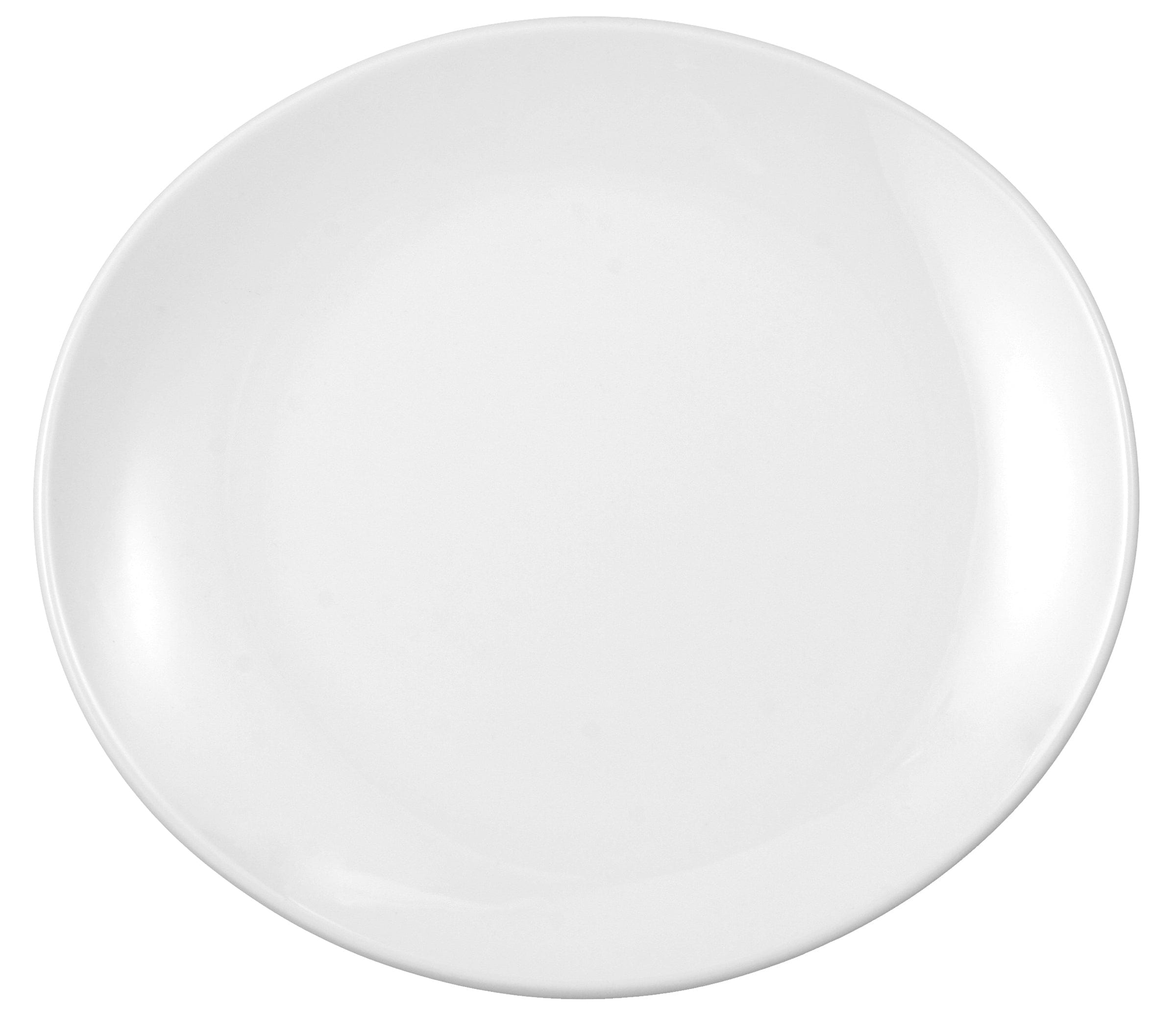 Meran White Porcelain Coupe Plate 9.9"