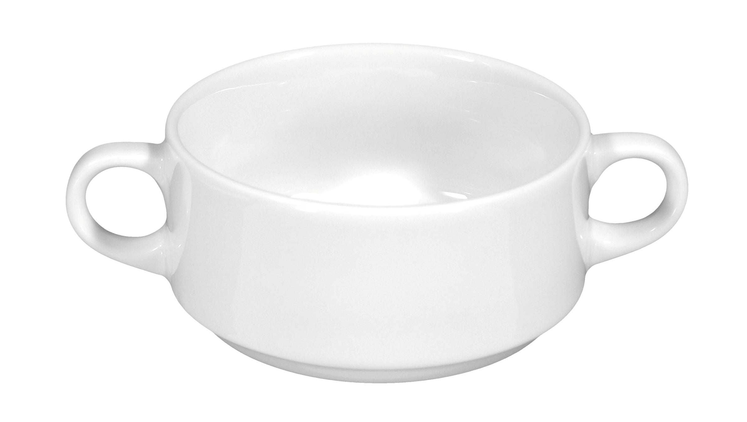 Meran White Porcelain Cream Soup Cup 3.9" / 9.4 oz