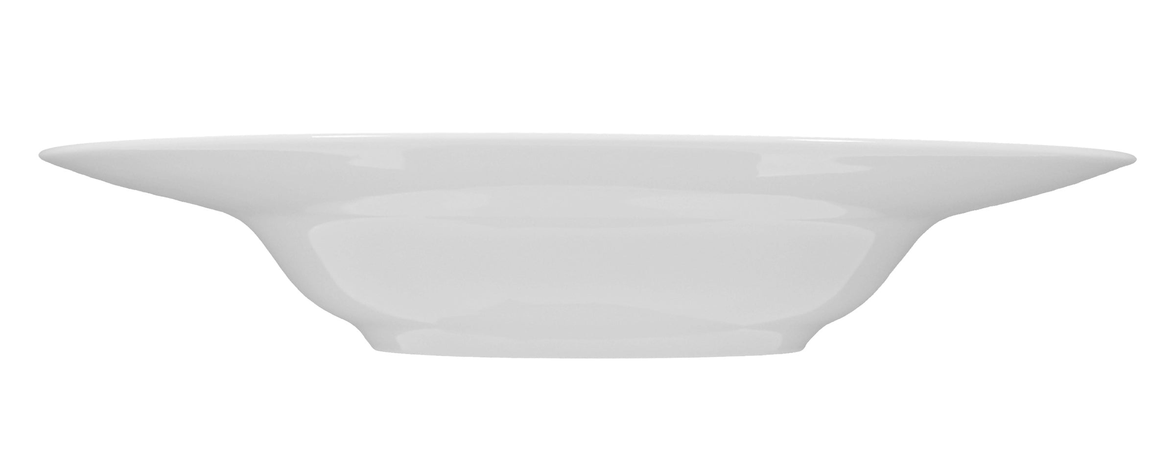 Meran White Porcelain Deep Plate 9.1"