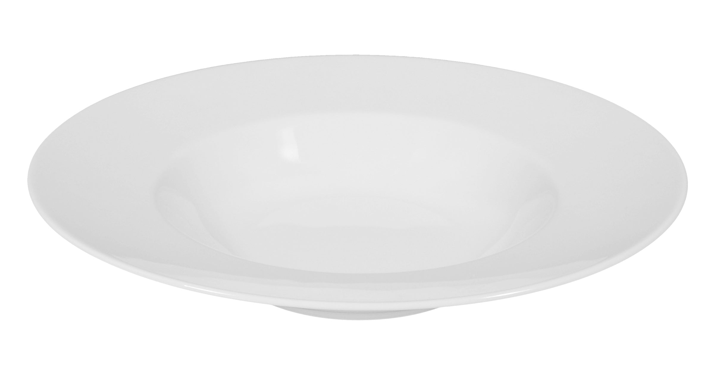 Meran White Porcelain Deep Plate 9.1"