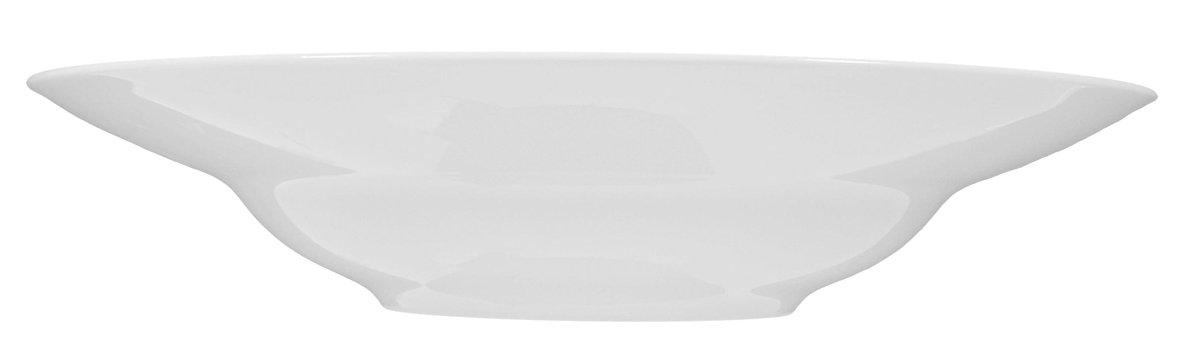 Meran White Porcelain Deep Plate 11.8"