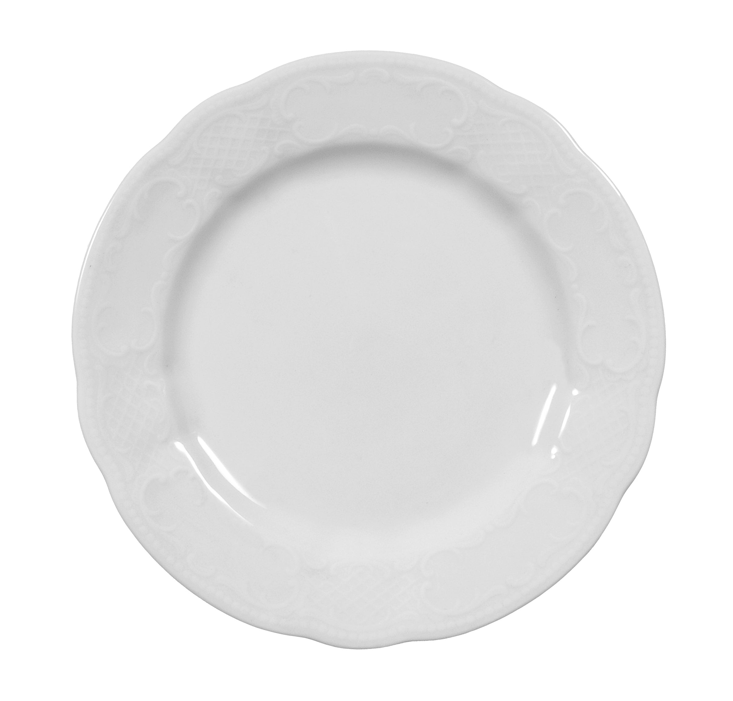 Salzburg White Porcelain Plate 6.7"