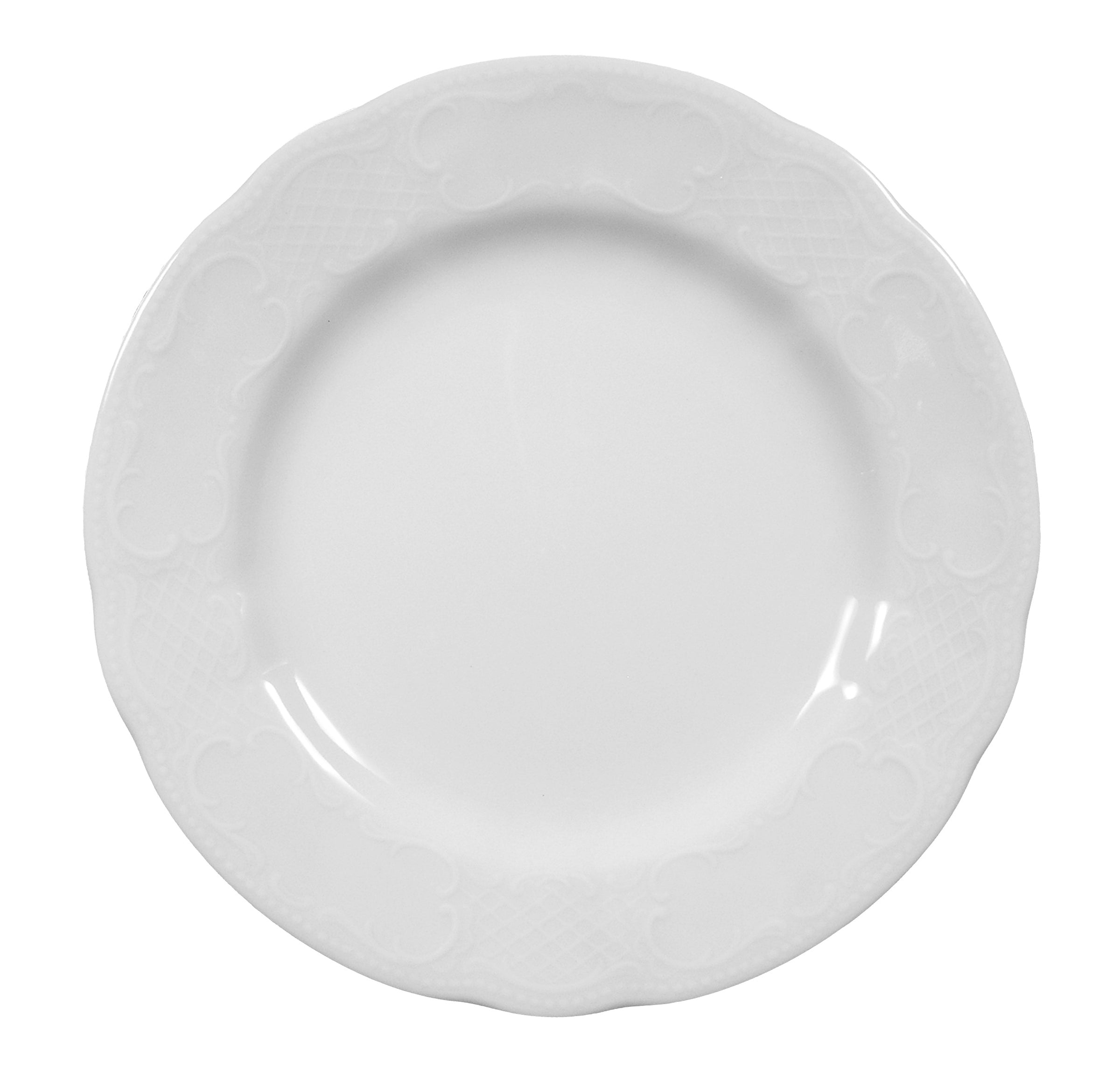 Salzburg White Porcelain Plate 8.3"