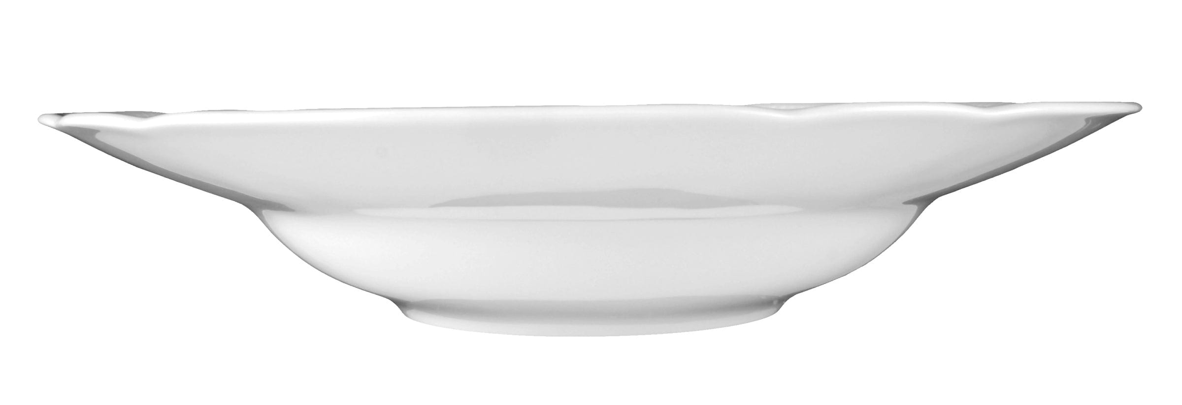 Salzburg White Porcelain Deep Plate 11.9"