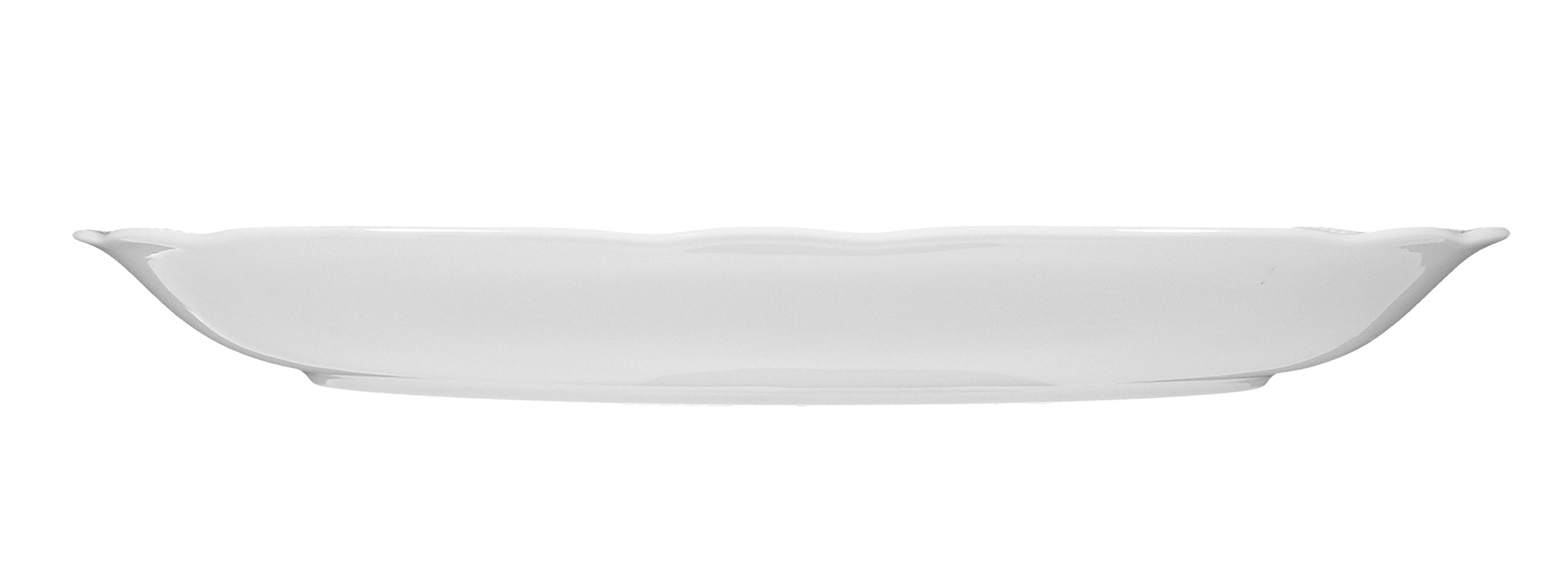 Salzburg White Porcelain Oval Platter  12.5" x 8.4"