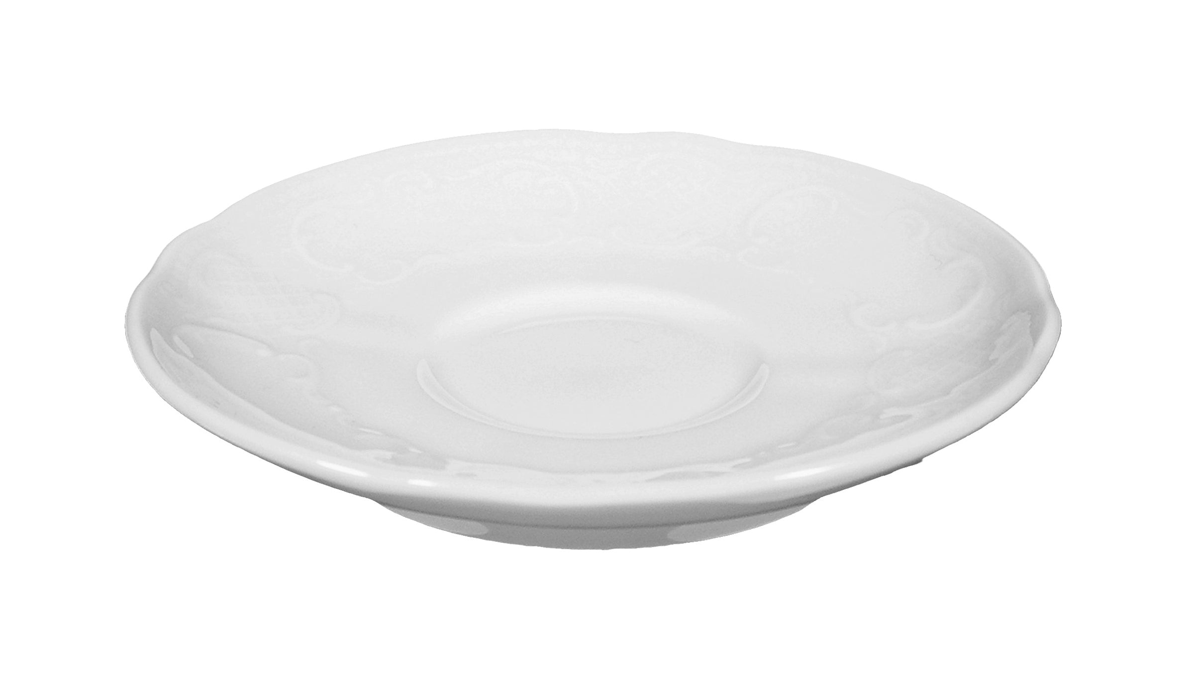 Salzburg White Porcelain Saucer 4.7"