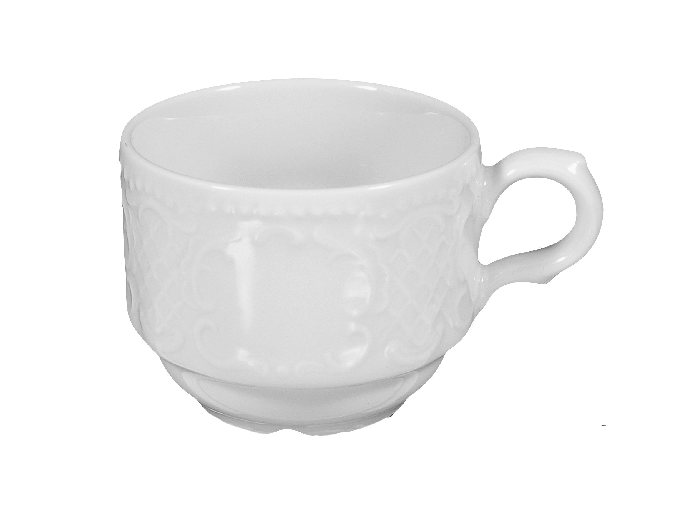 Salzburg White Porcelain Cup 2.4"