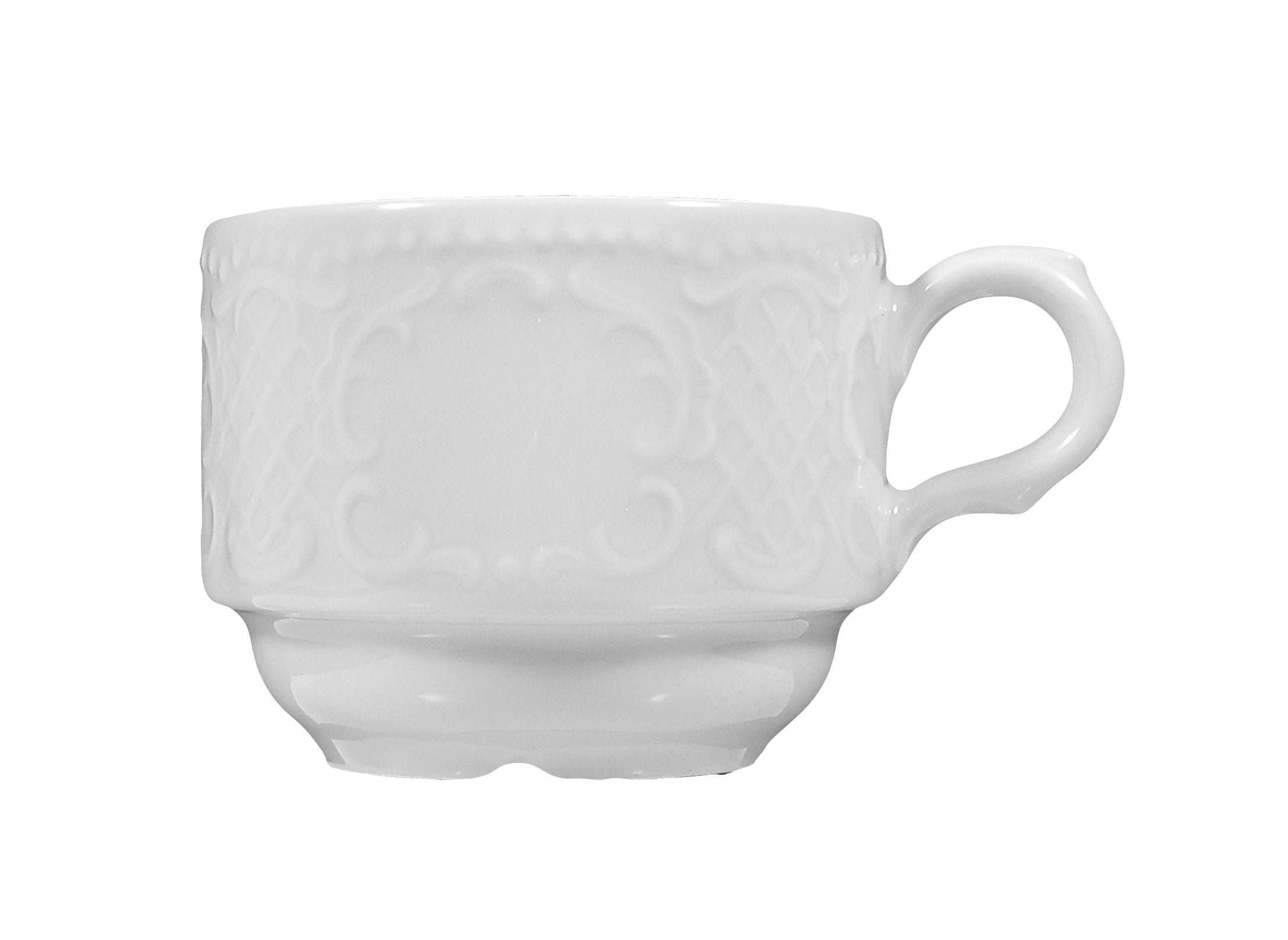 Salzburg White Porcelain Cup 2.4"