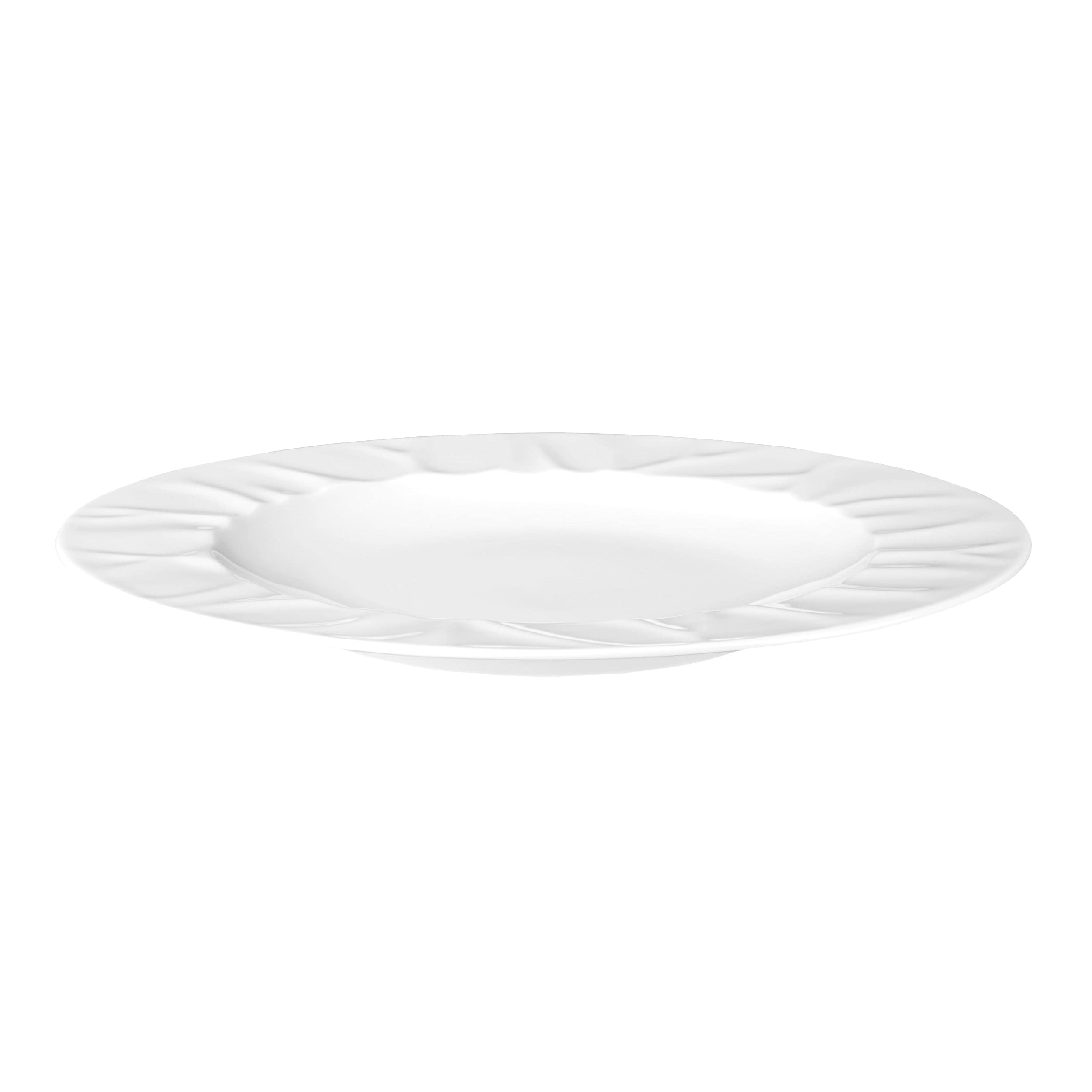 Venice White Porcelain Plate 11.3"
