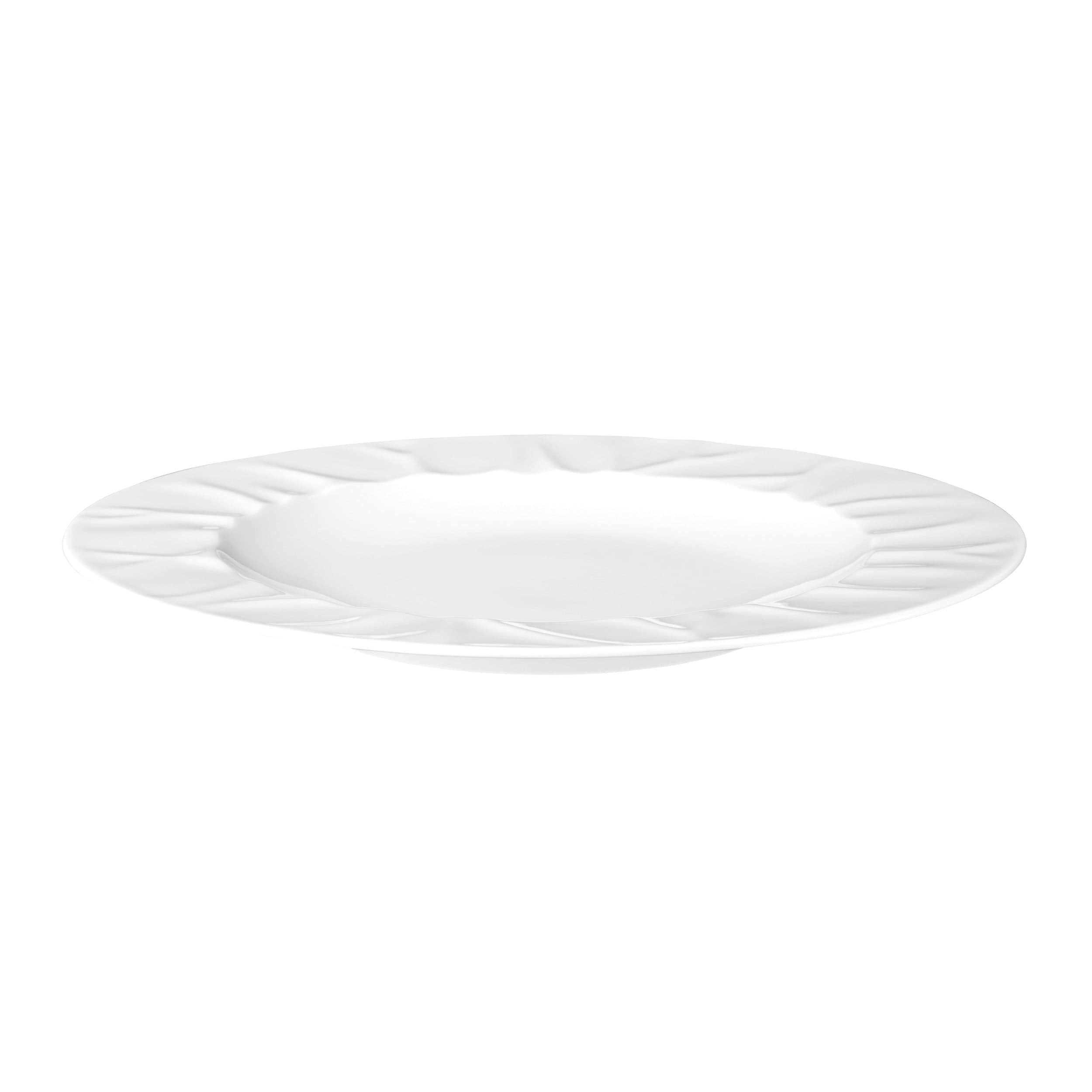 Venice White Porcelain Plate 13"