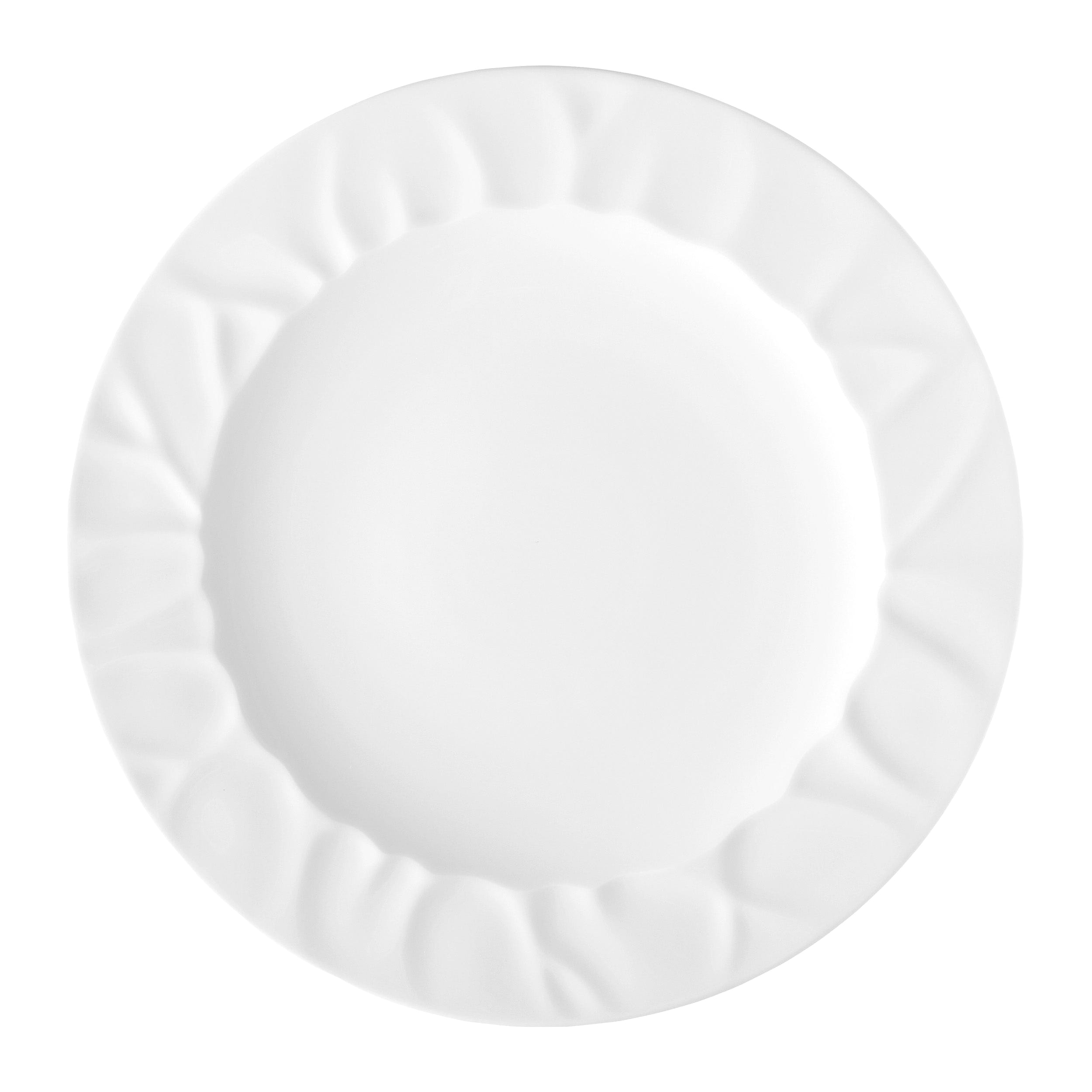Venice White Porcelain Deep Plate 10.7" / 11.8 oz