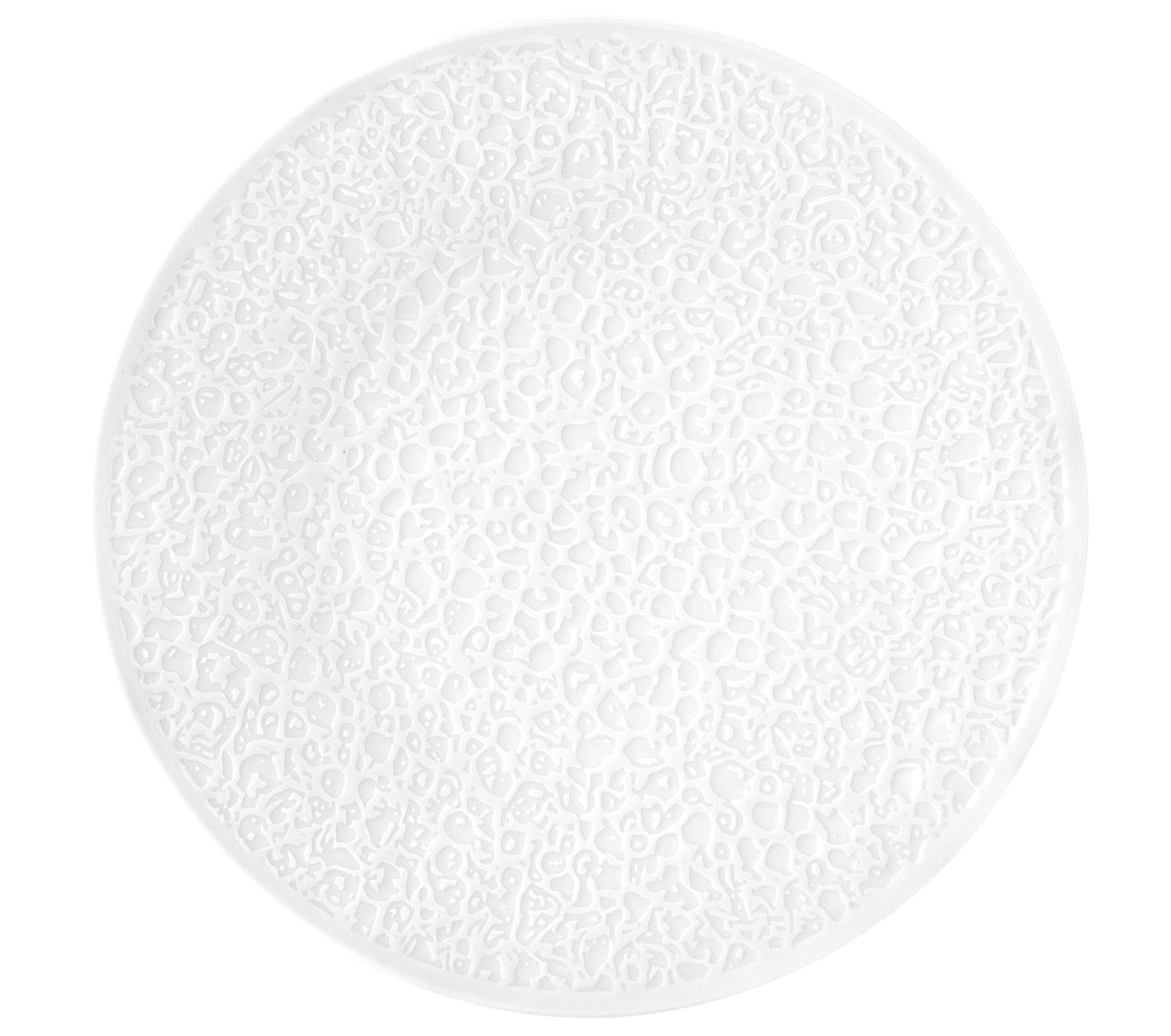 Nori White Porcelain Coupe Plate 11"