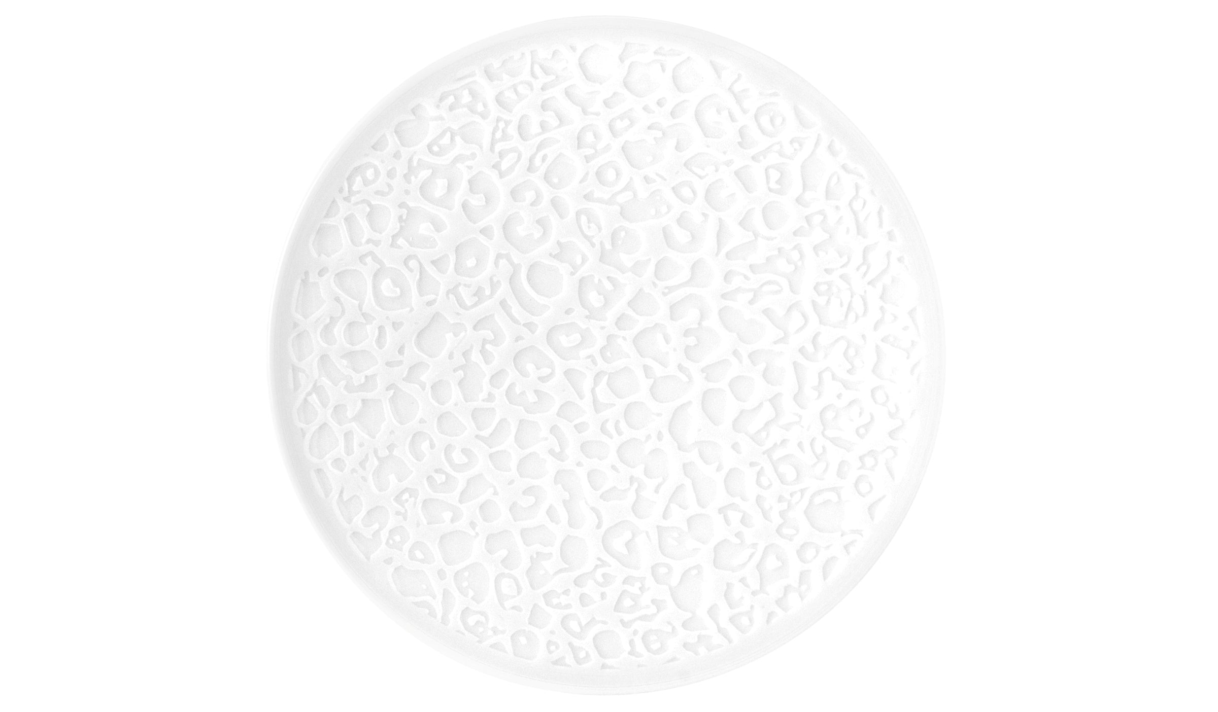 Nori White Porcelain Coupe Plate 6.5"