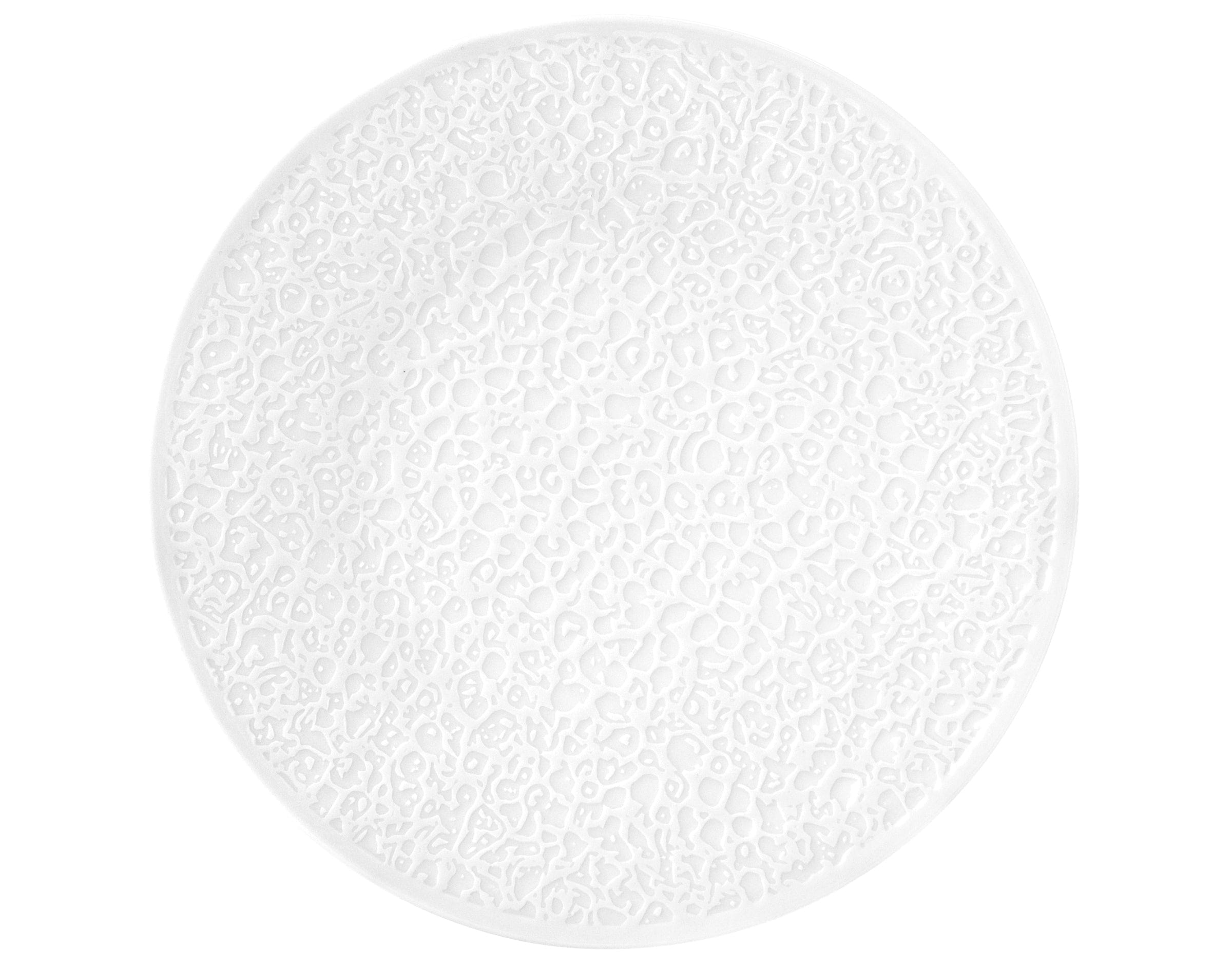 Nori White Porcelain Coupe Plate 8.5"