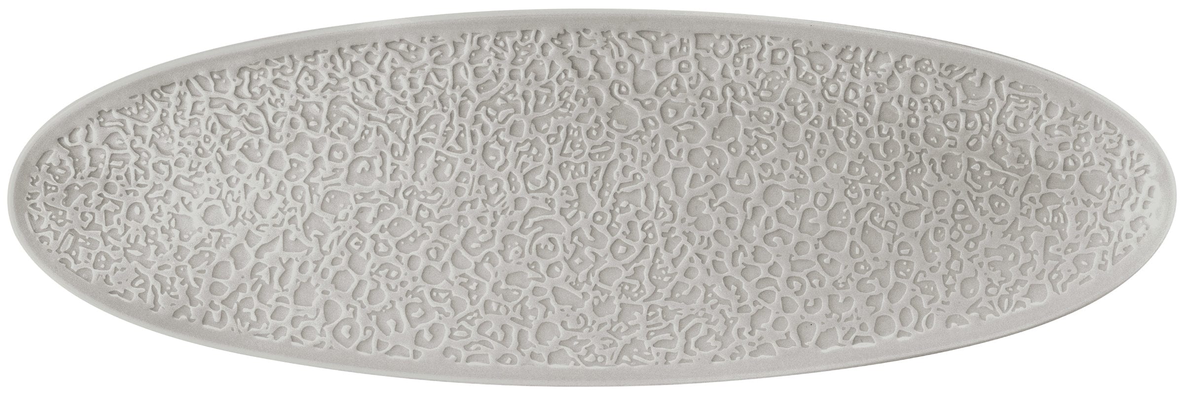 Nori Grey Porcelain Oval Platter  17.4" x 5.7"