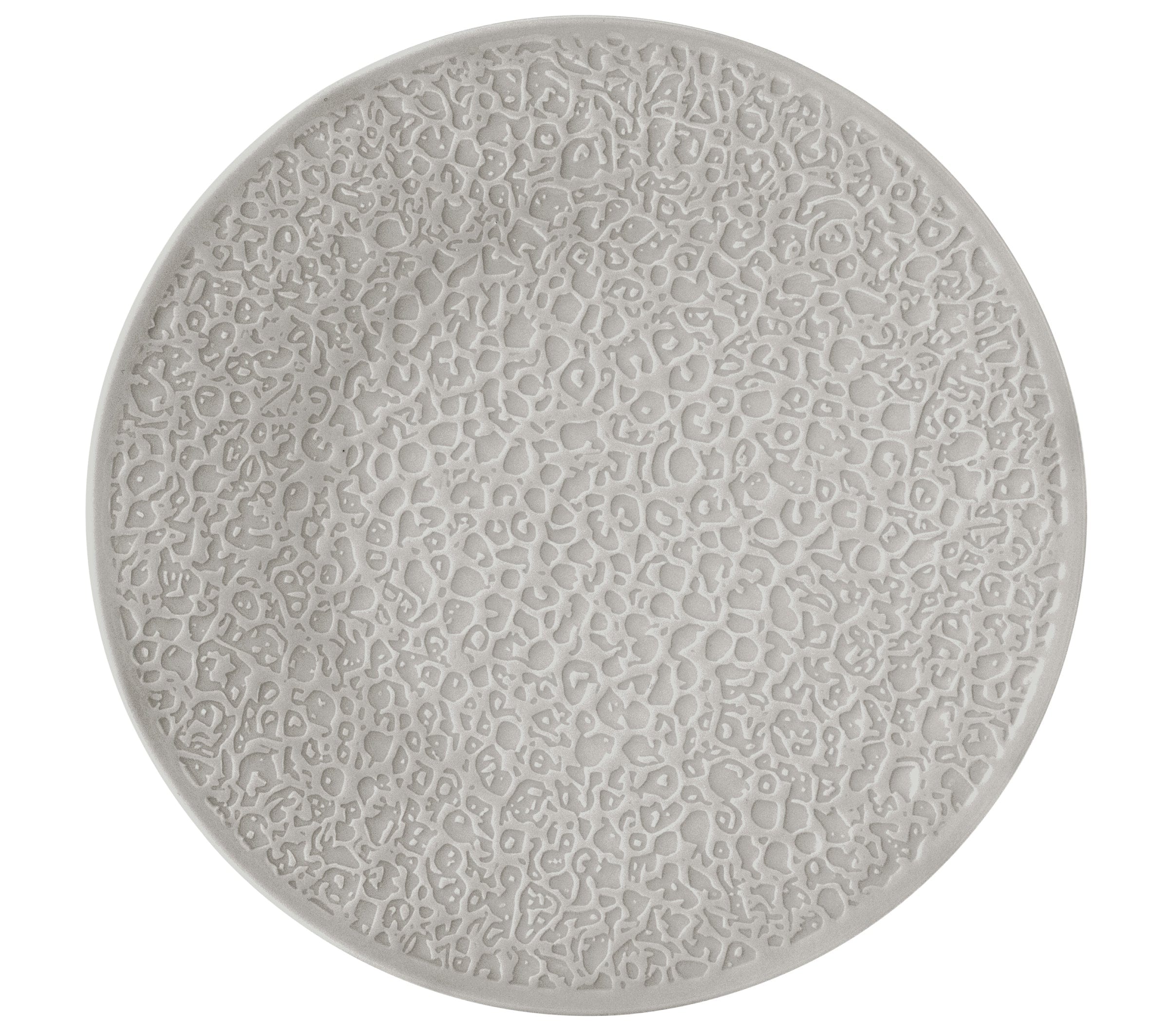 Nori Grey Porcelain Coupe Plate 11"
