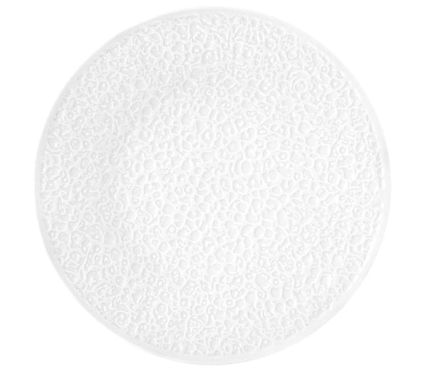 Nori White Porcelain Coupe Plate 12"