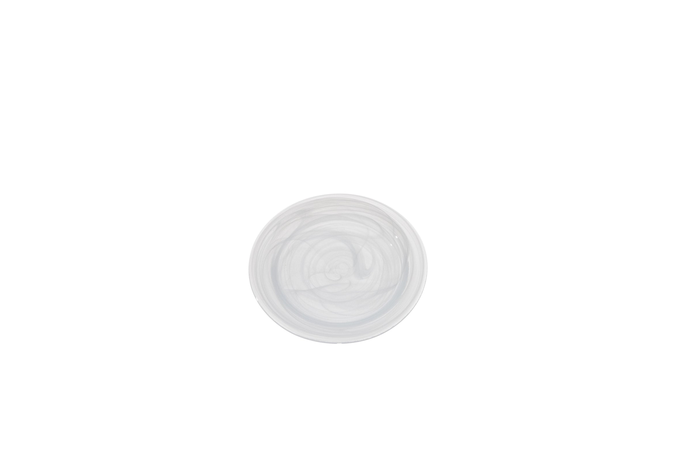 Gusto White Glass Plate 5.9"