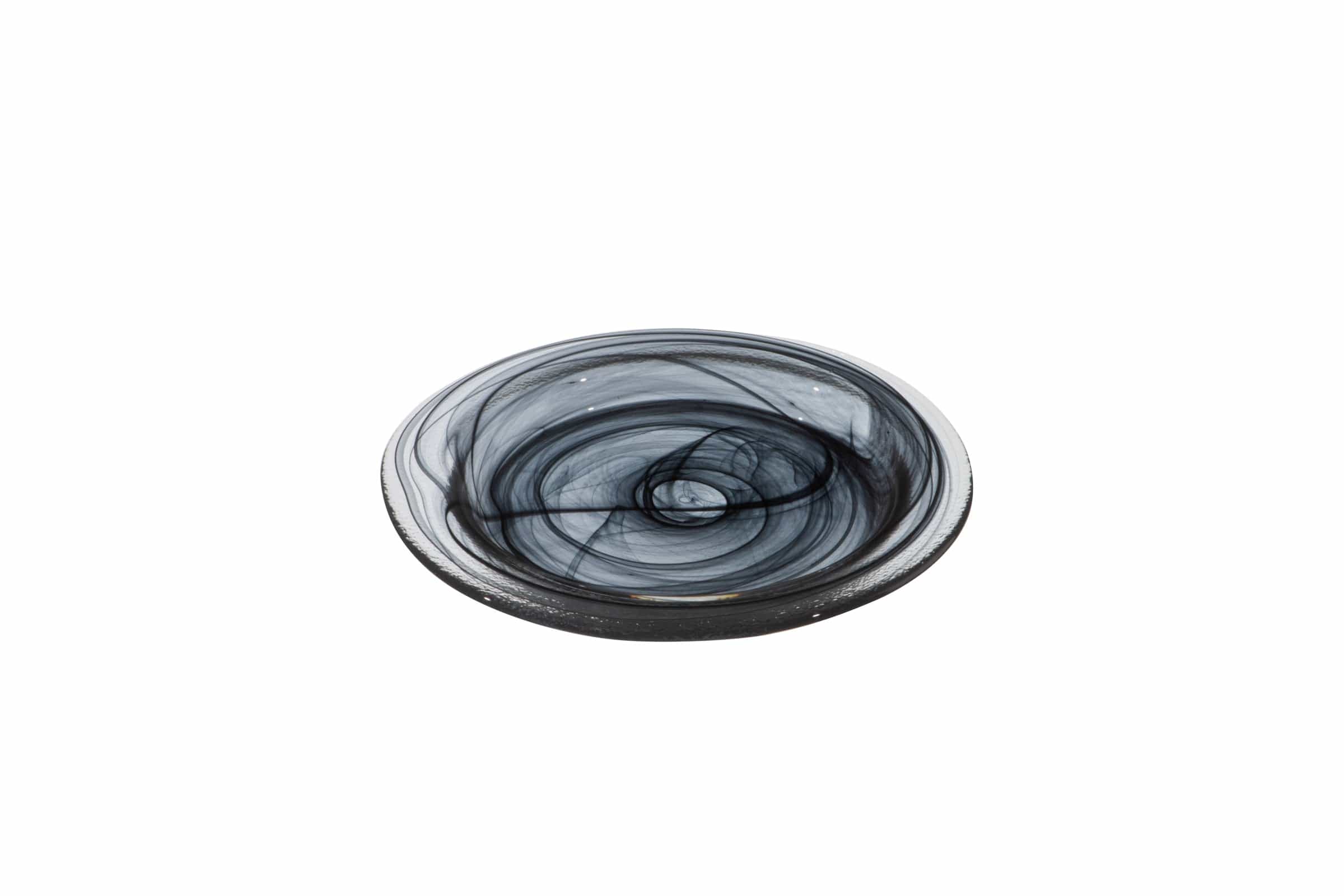 Gusto Black Glass Plate 5.9"