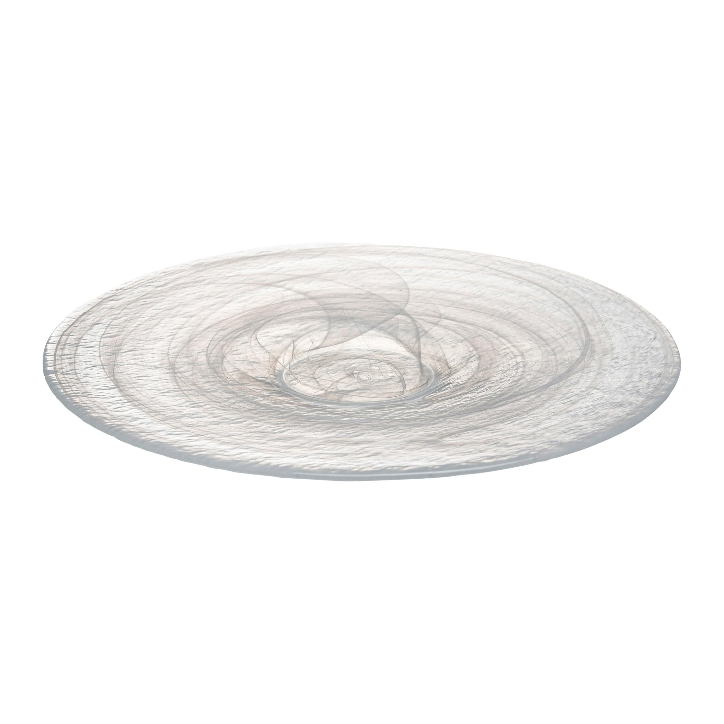 Estonia White Glass Plate 10.5"