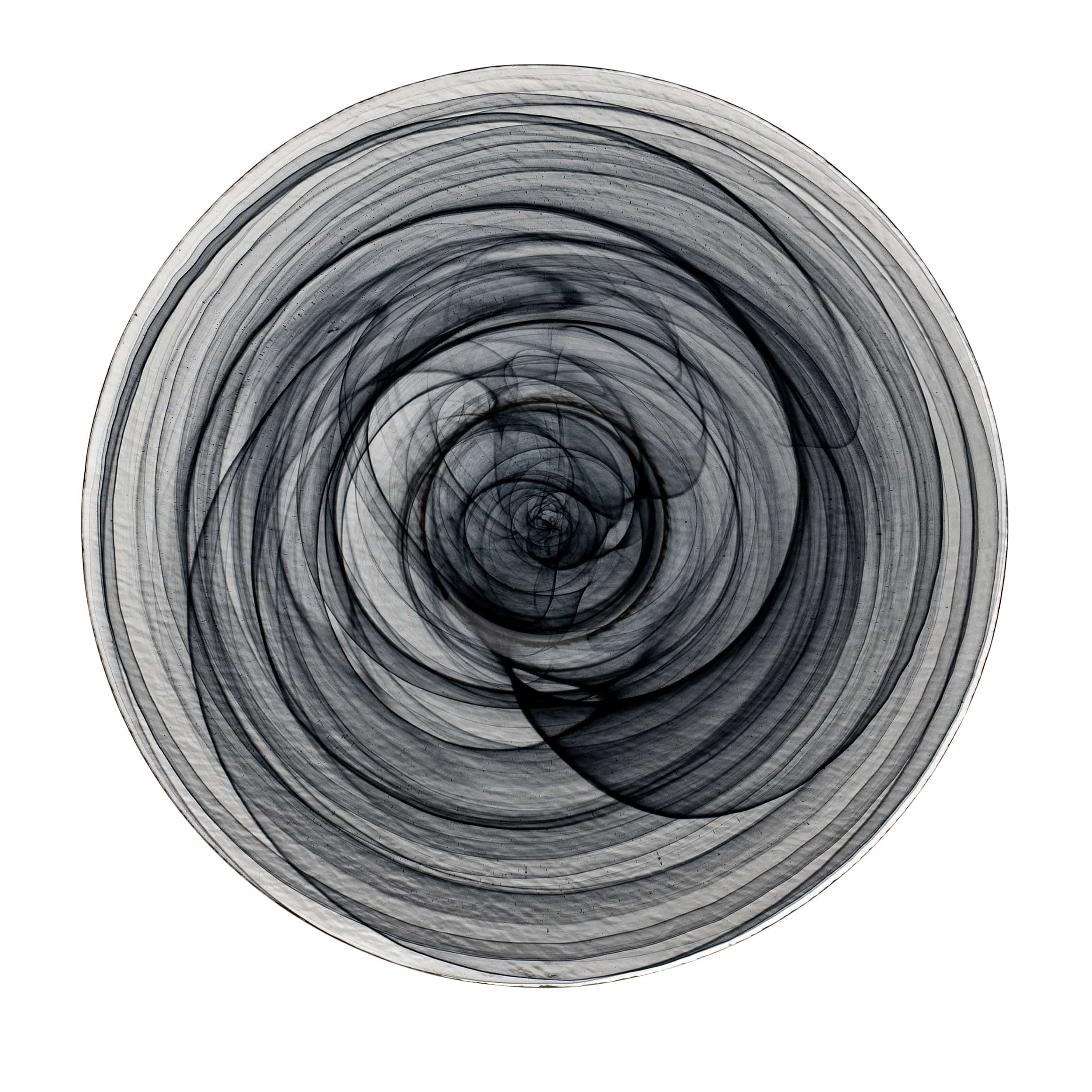 Estonia Black Glass Plate 10.5"