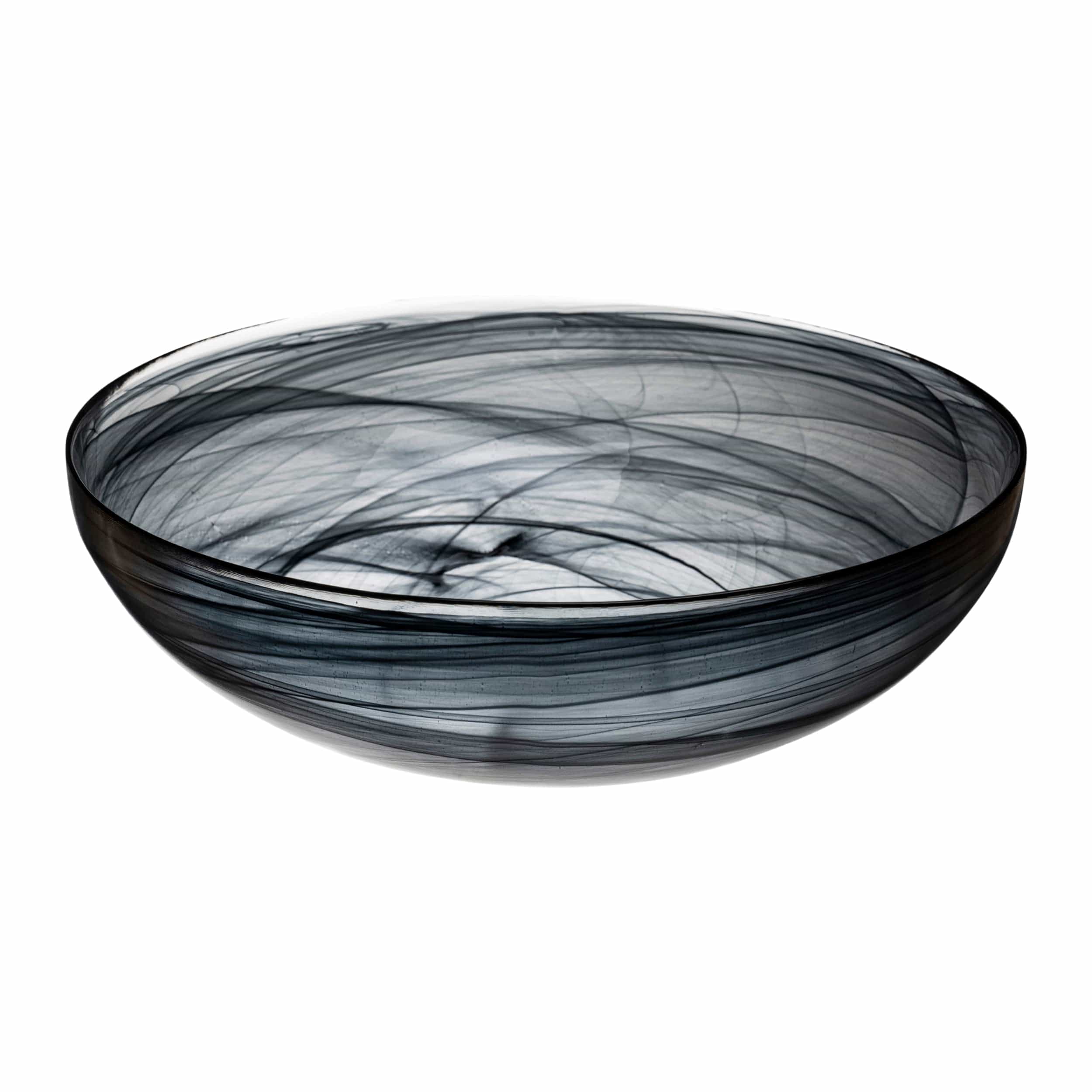 Ethos Black Glass Bowl 10.2" / 90.3 oz