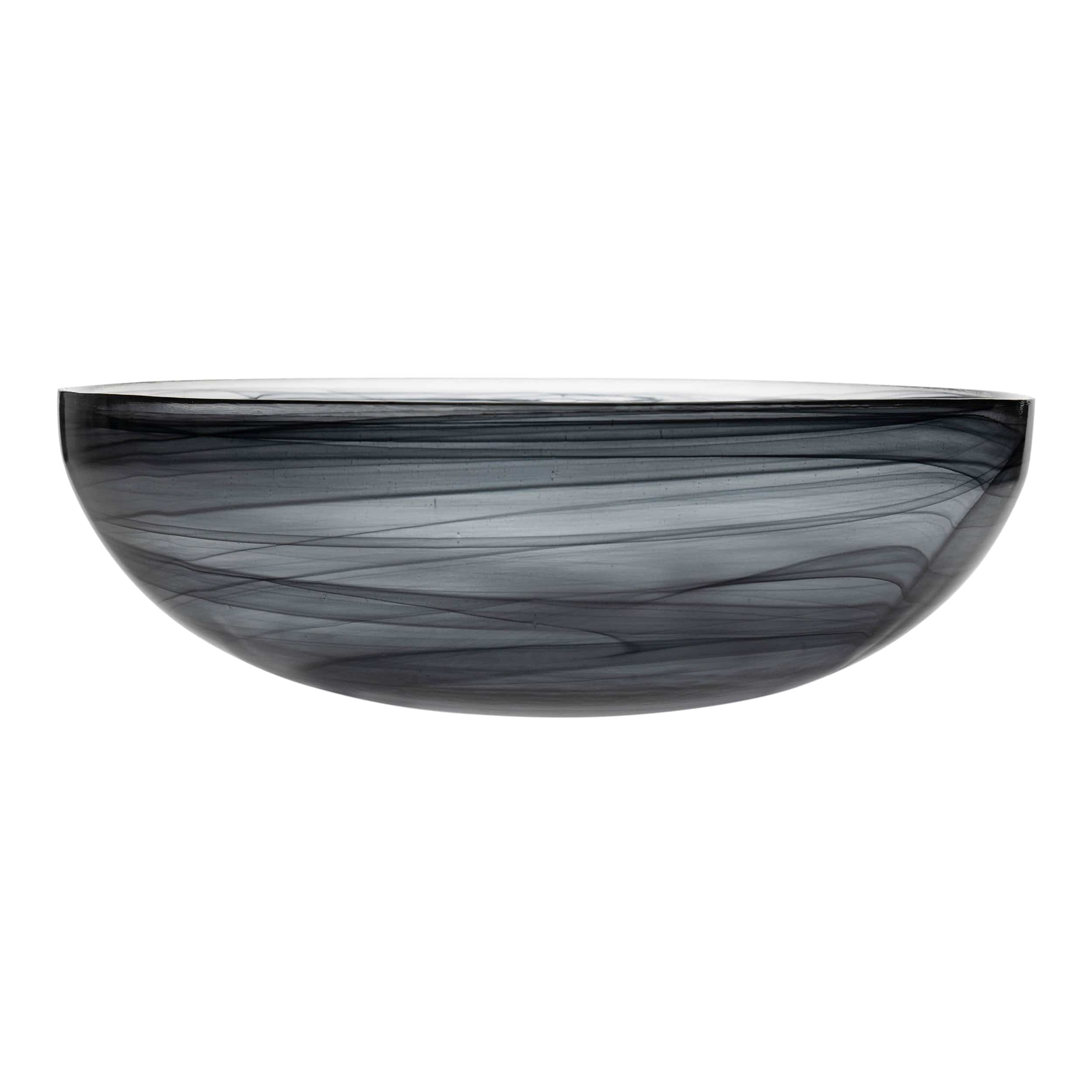 Ethos Black Glass Bowl 10.2" / 90.3 oz