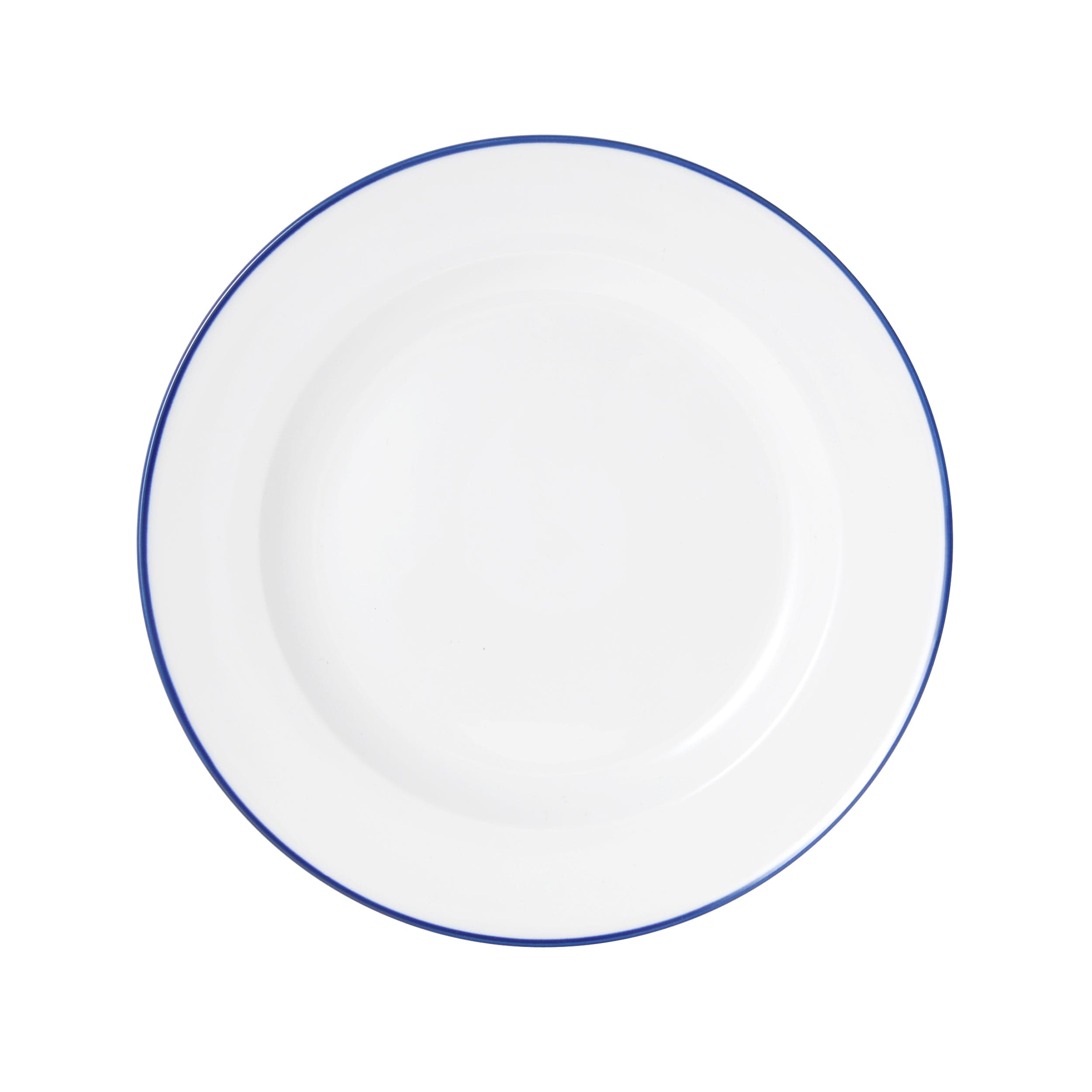 Bistro Pinstripe Porcelain Plate 11" Blue Pinstripe #color_blue pinstripe