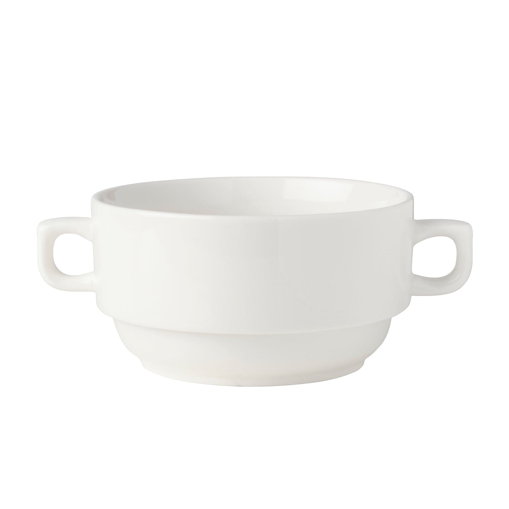 Bistro Porcelain Cream Soup Bowl 6" / 13oz White