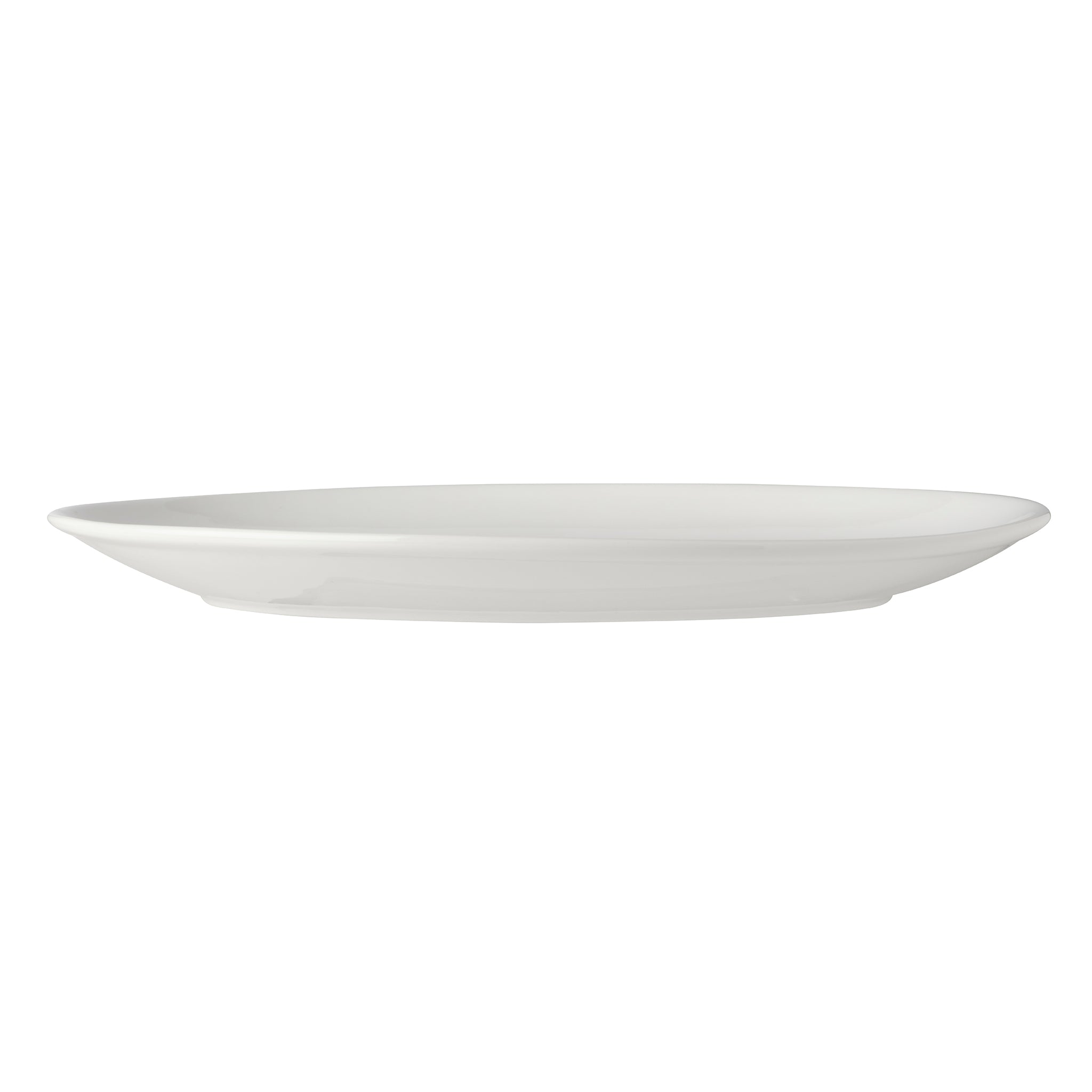 Bistro Porcelain Oval Platter 14x9" White