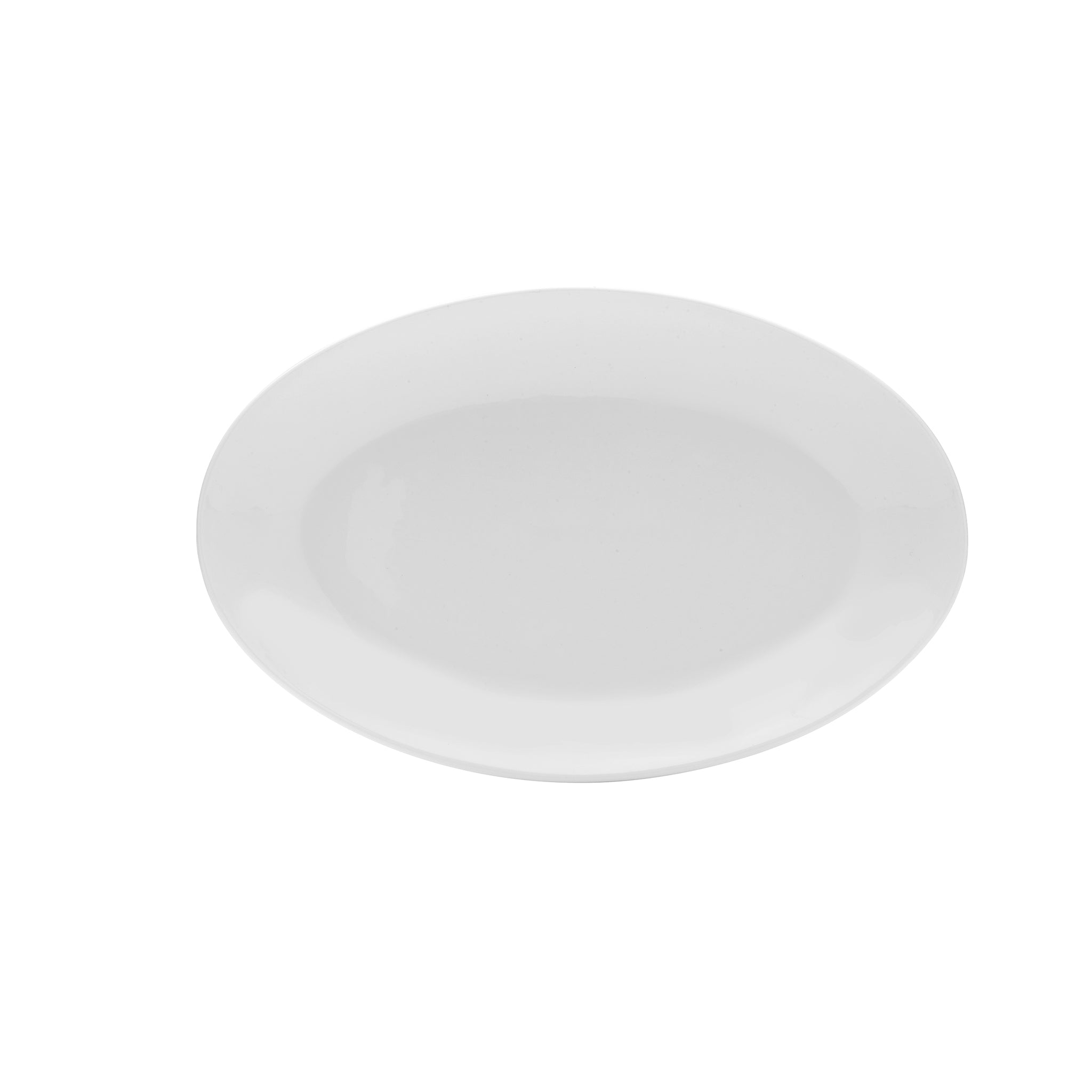 Bistro Porcelain Oval Platter 11x7" White