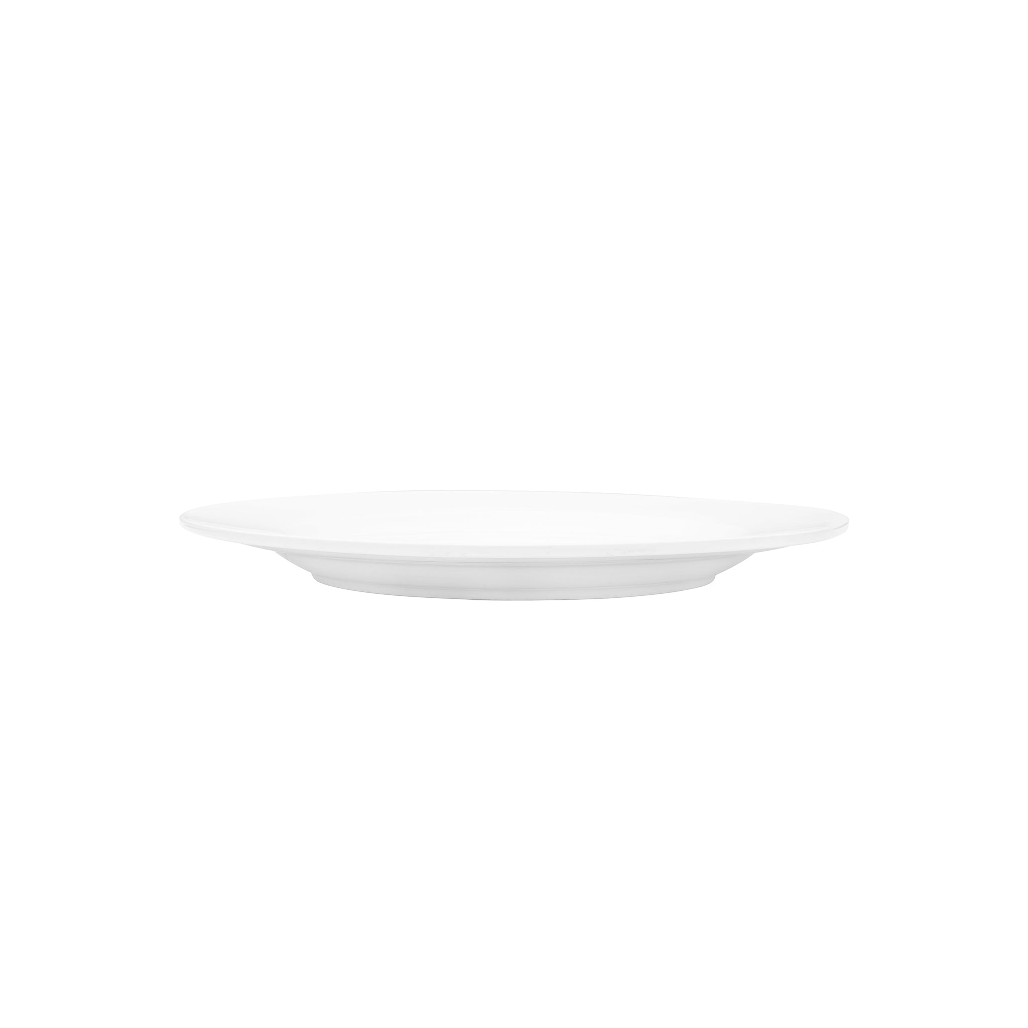 Bistro Porcelain Wide Rim Plate 11" White