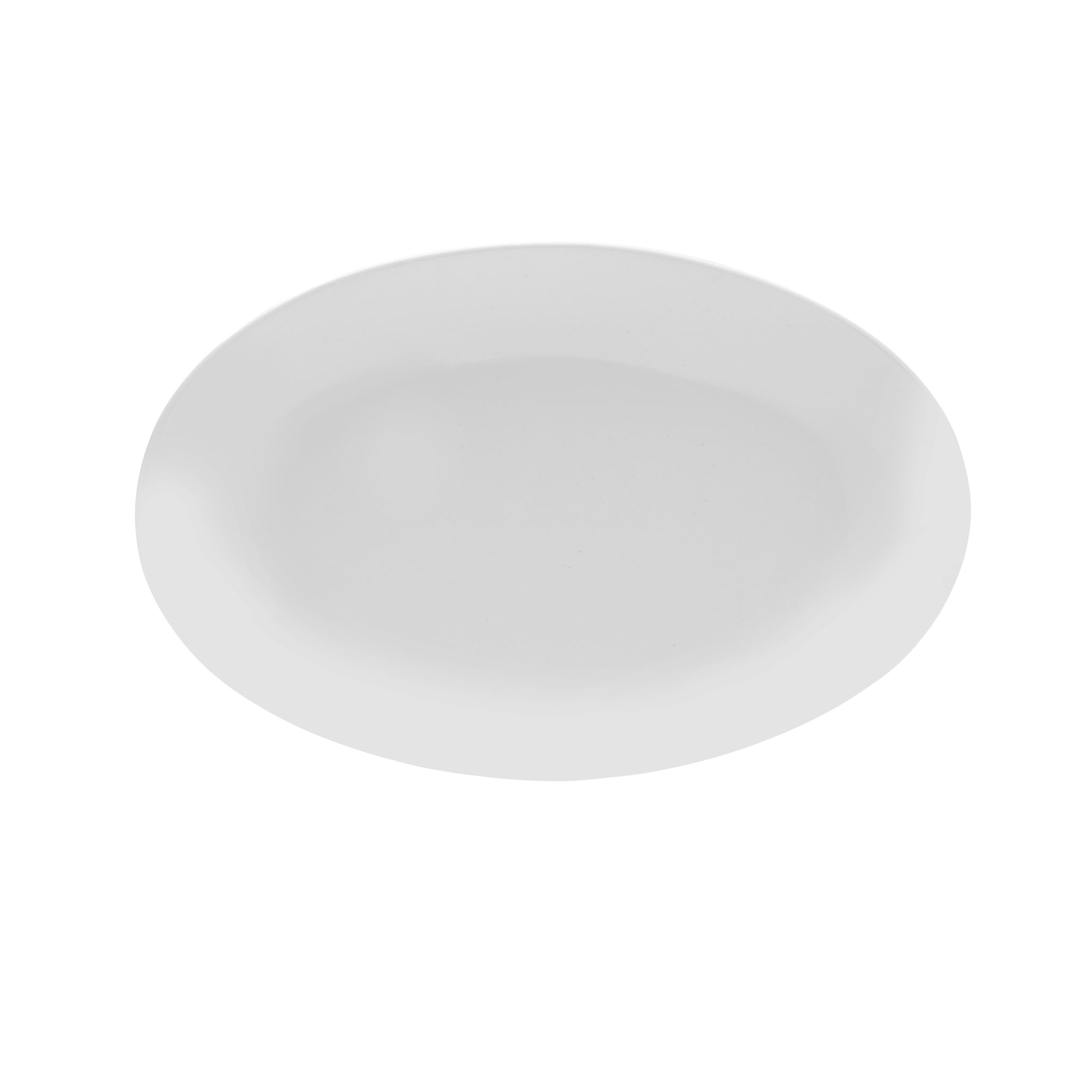 Bistro Porcelain Oval Platter 13x8" White