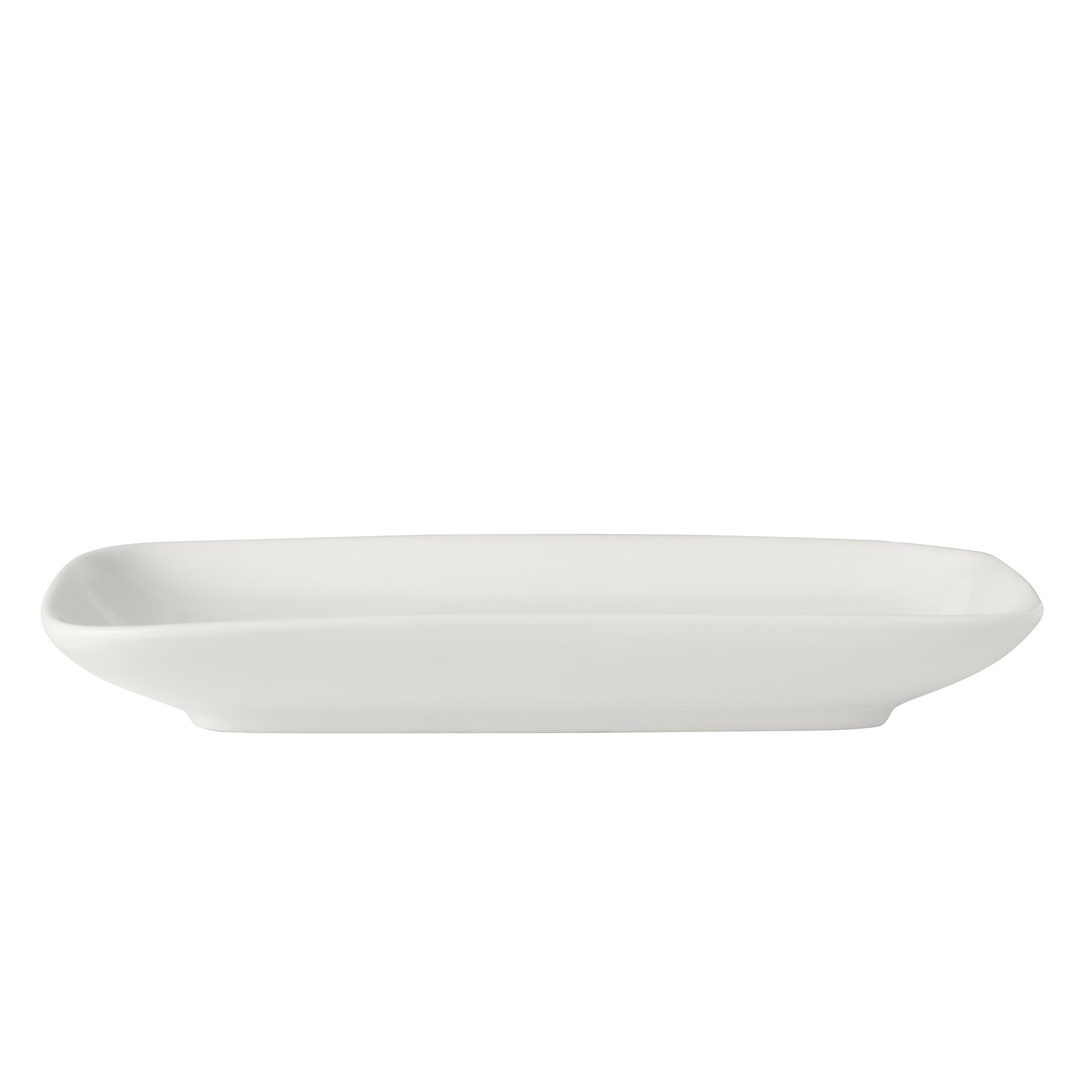 Bistro Porcelain Rectangular Platter 8x5" White