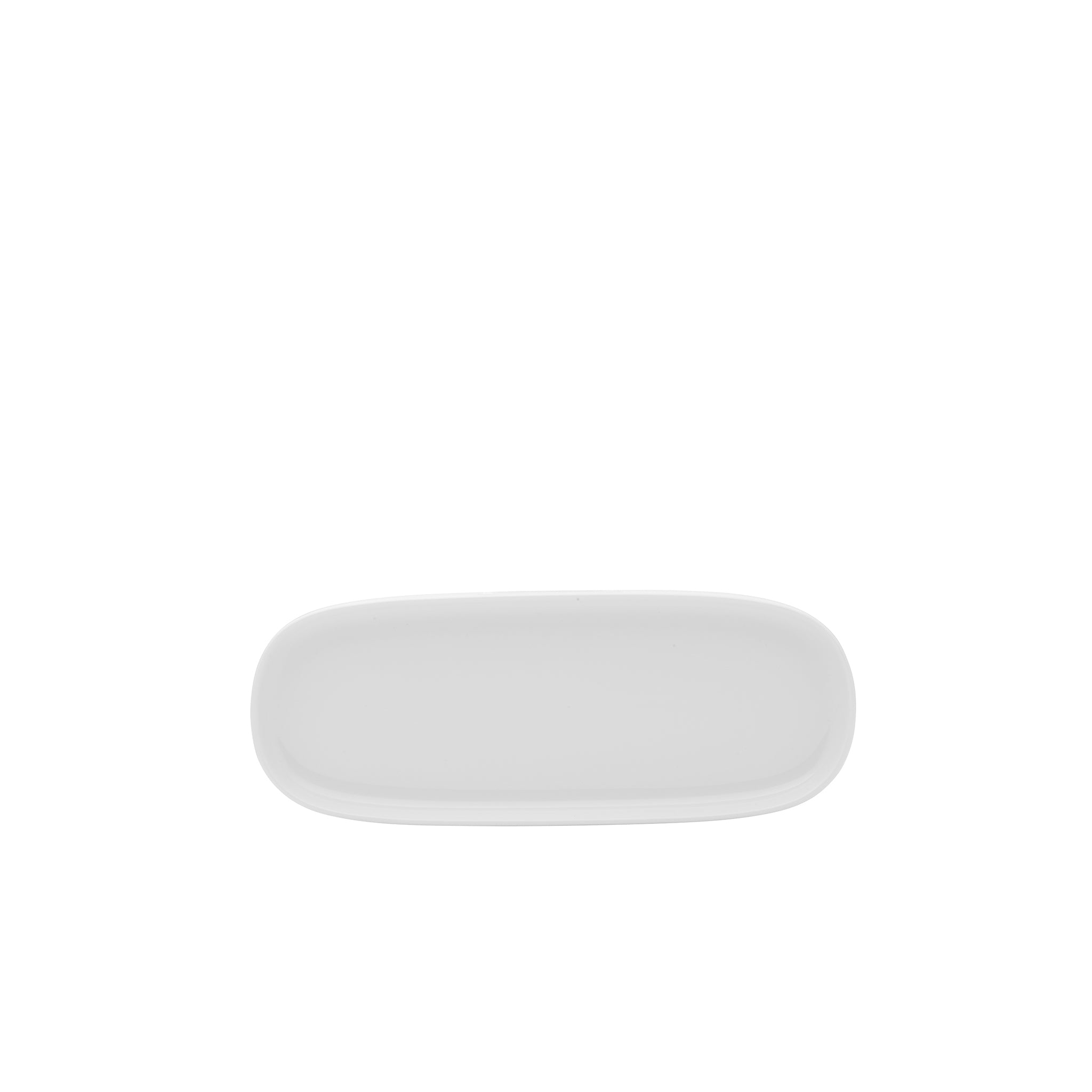 Isla Porcelain Rectangular Platter 12x4" Bright White