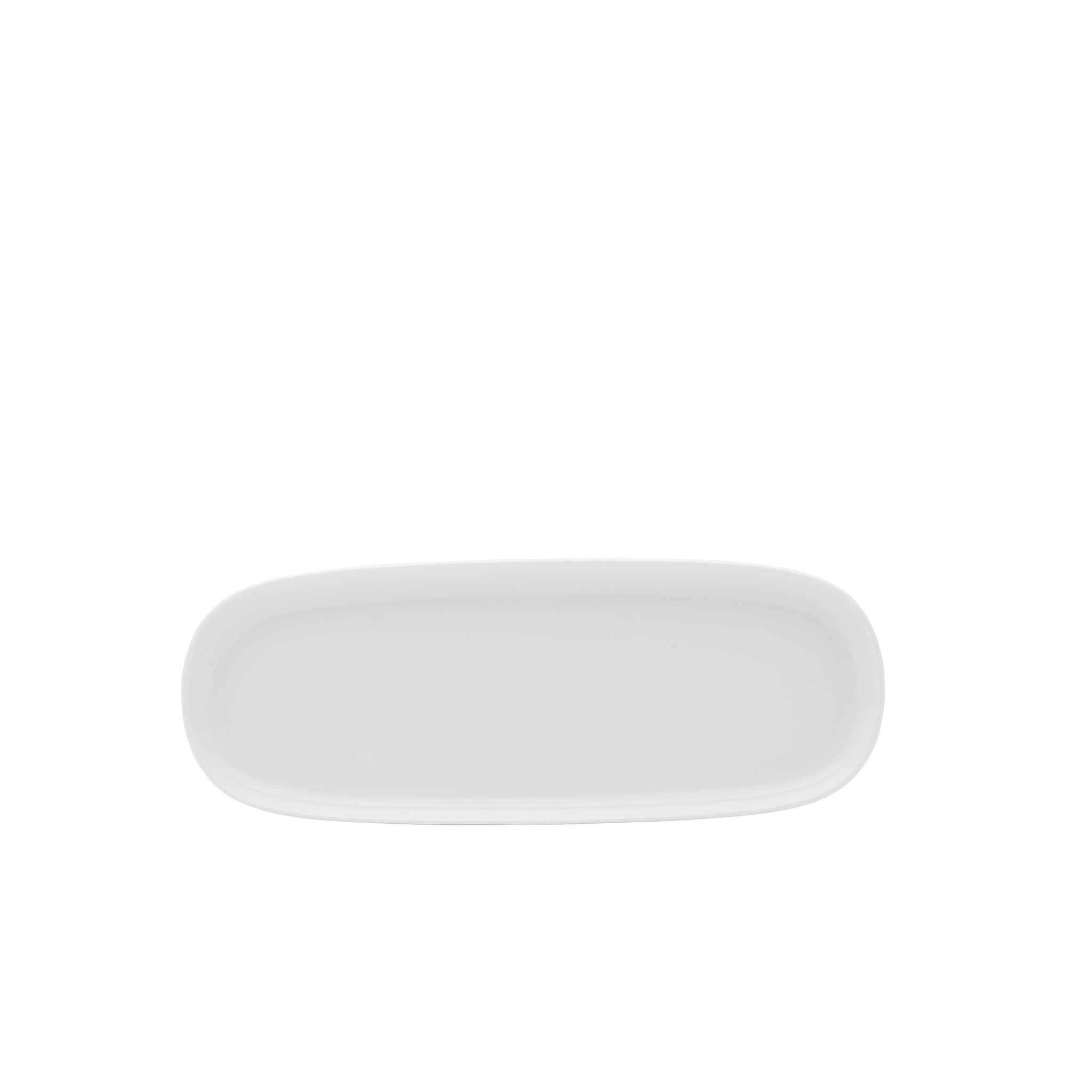 Isla Porcelain Rectangular Platter 14x5" Bright White