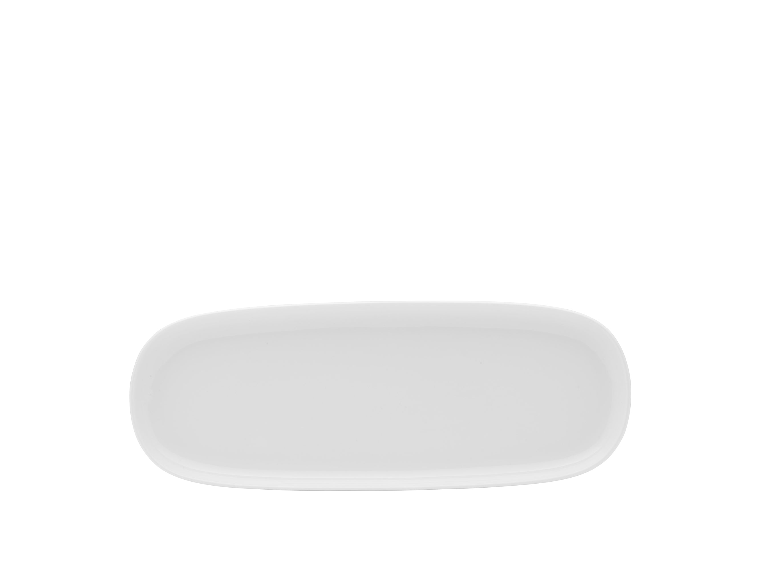 Isla Porcelain Rectangular Platter 14x5" Bright White