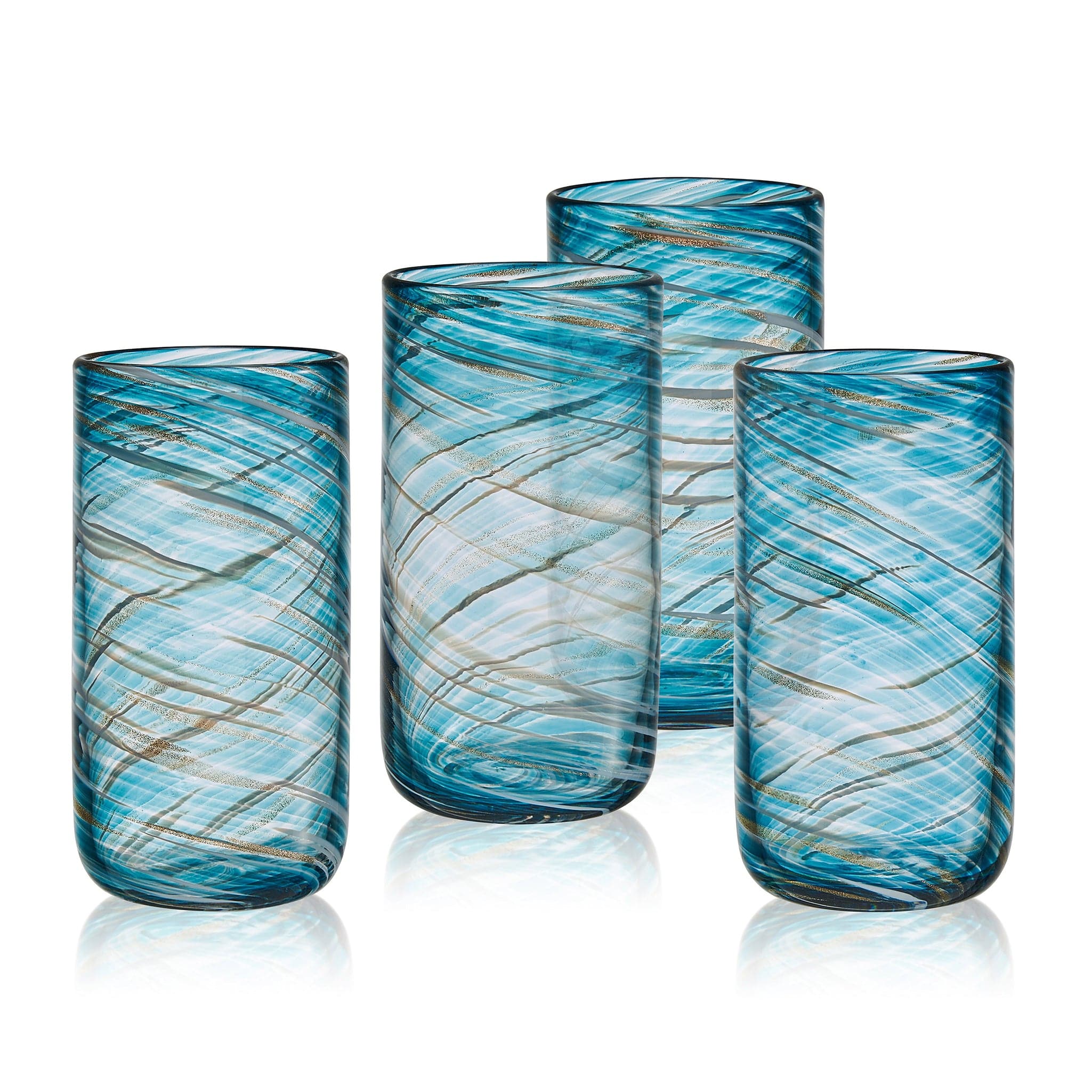 Breeze Soda-lime Highball Glass 6.1" / 18oz Blue