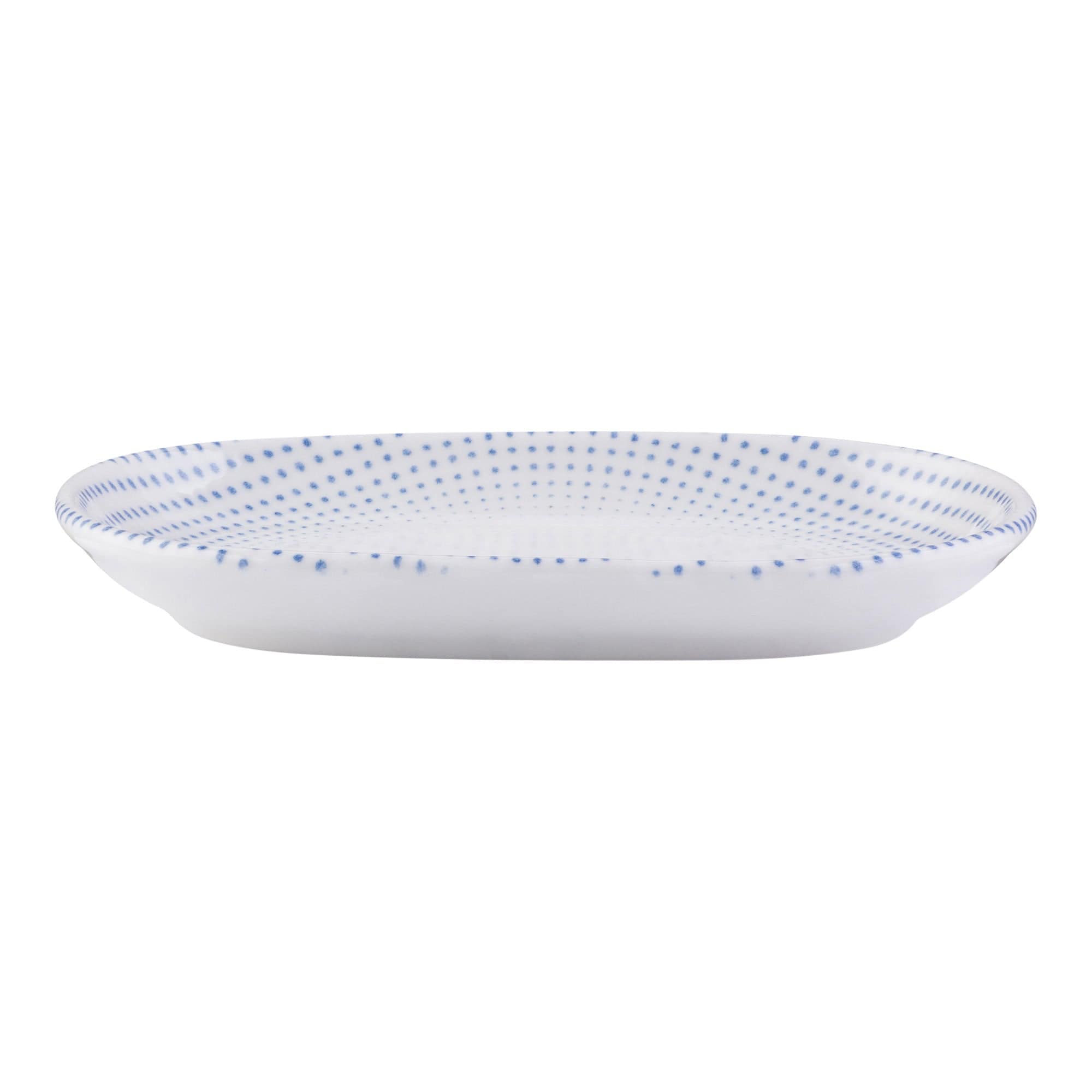 Harmony Blue Porcelain Oval Platter  5.6"x3.6"